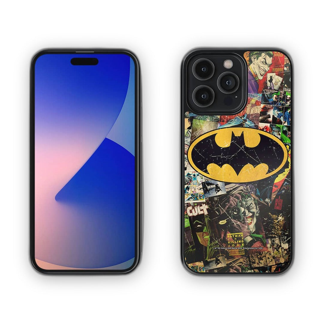 Comic Bat Glass iPhone Case for iPhone 14 Pro Max | Macmerise