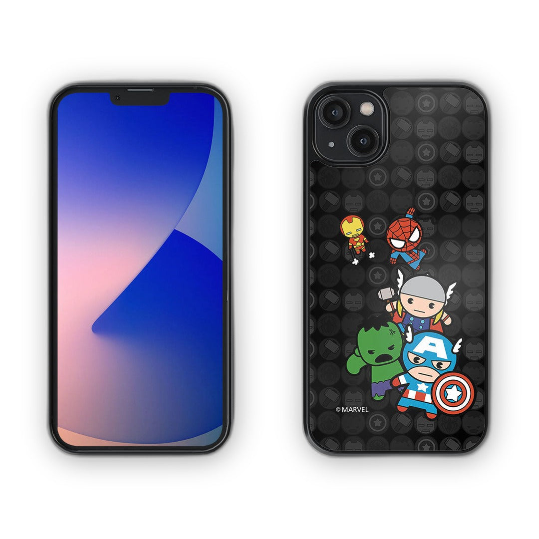 Kawaii Marvel Comics Glass iPhone Case for iPhone 14 Plus | Macmerise