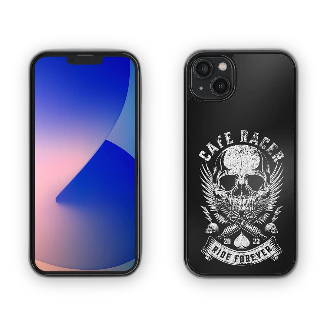 Skull Rider Glass iPhone Case for iPhone 14 Plus | Macmerise