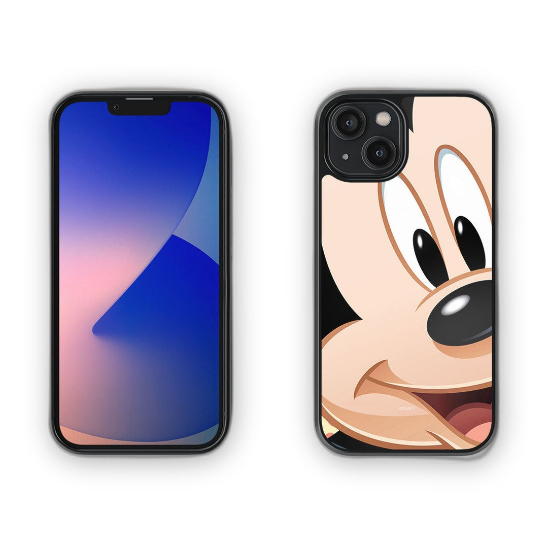 Zoom Up Mickey Glass iPhone Case for iPhone 14 | Macmerise