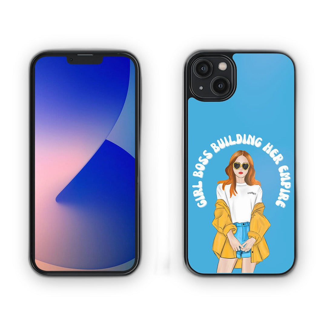 Girl Boss Building Empire Glass iPhone Case for iPhone 14 Plus | Macmerise
