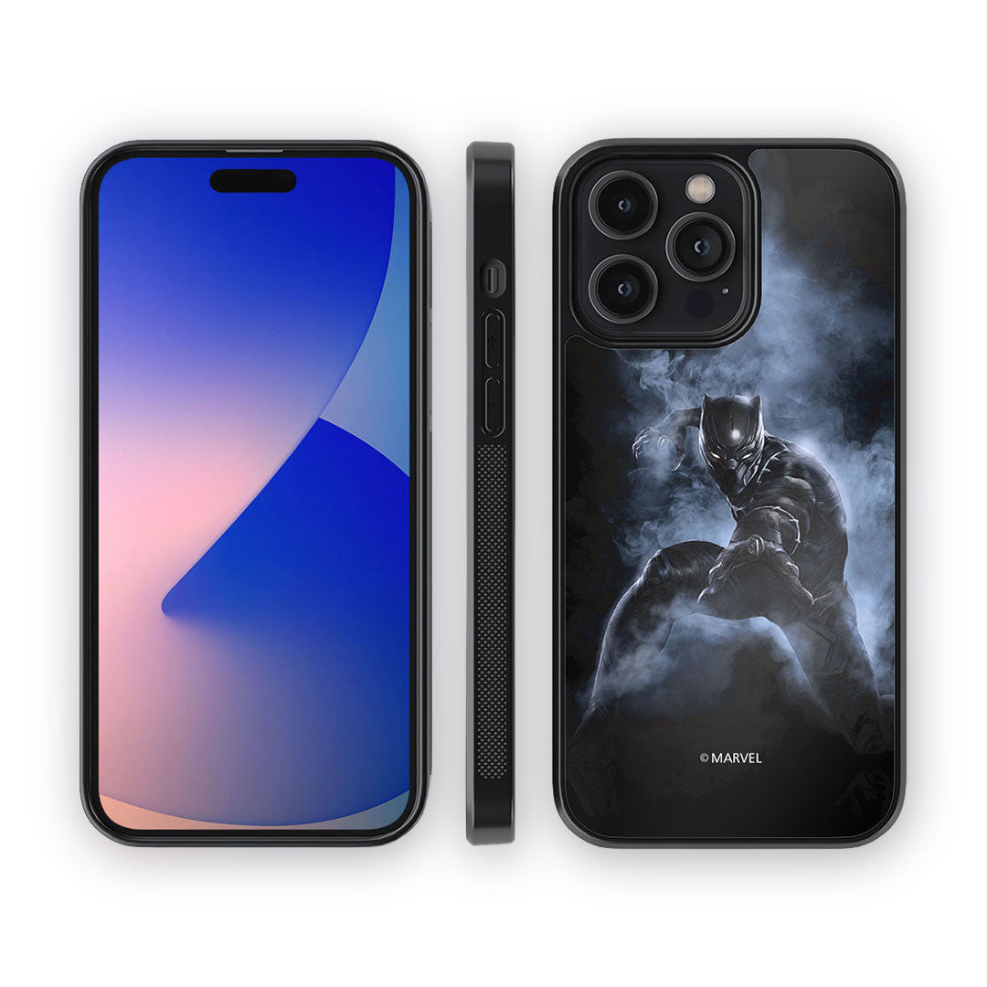 Black Panther Attack Glass iPhone Case for iPhone 14 Pro Max | Macmerise