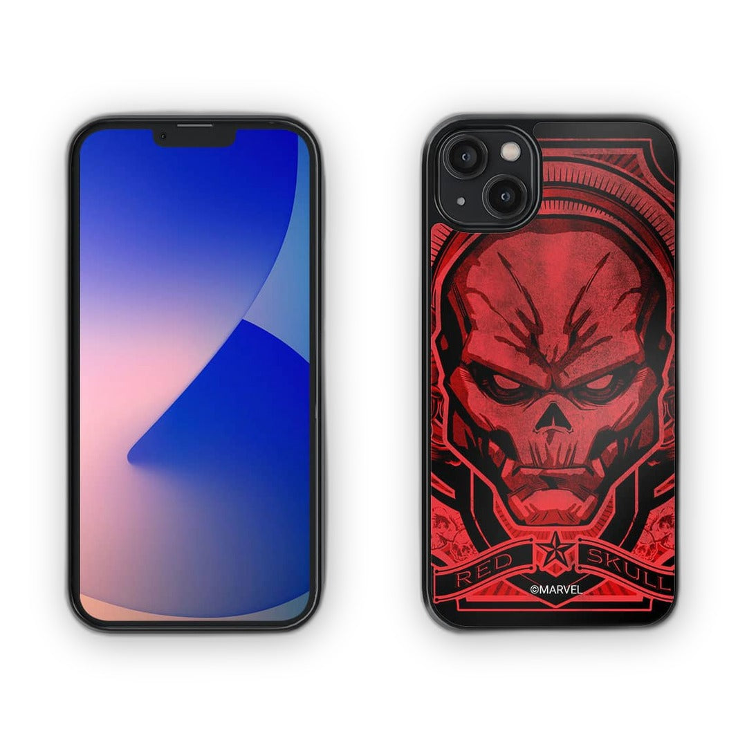 Red Skull Saga Glass iPhone Case for iPhone 14 Plus | Macmerise