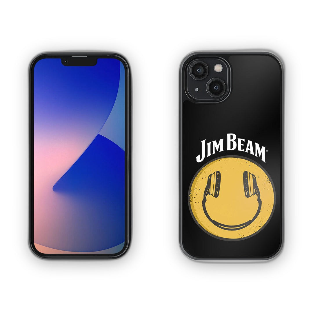 Jim Beam Smiley Black Glass iPhone Case for iPhone 14 | Macmerise