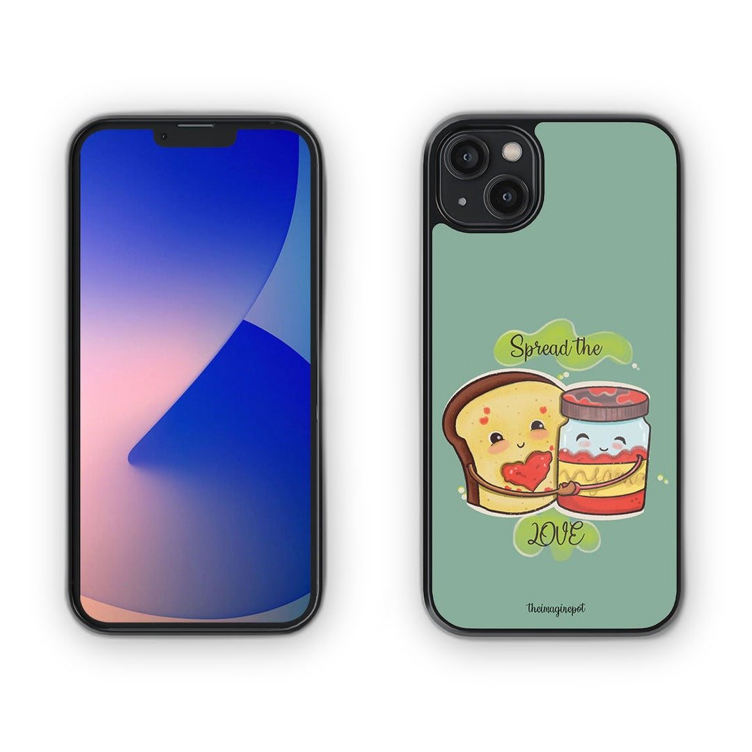 Spread the Love Glass iPhone Case for iPhone 14 Plus | Macmerise