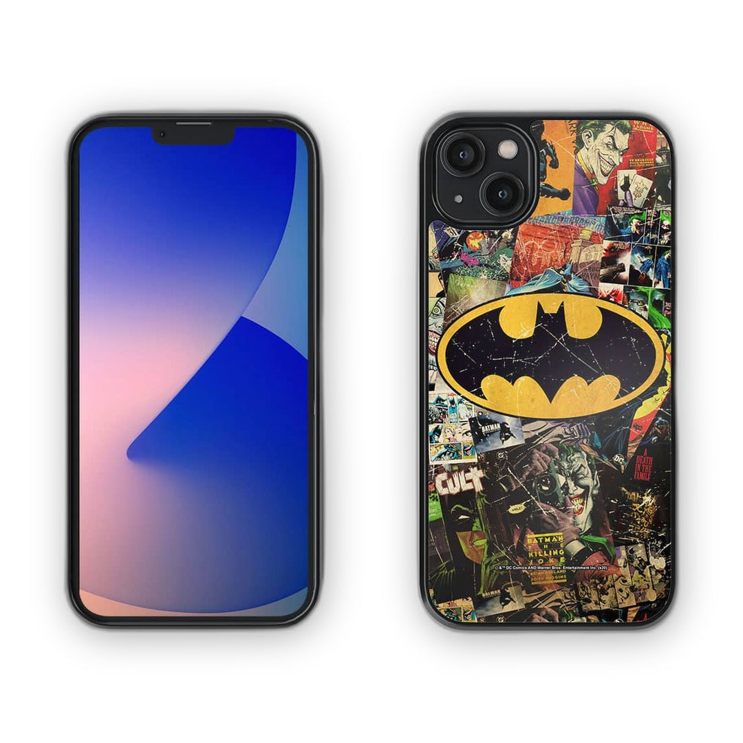 Comic Bat Glass iPhone Case for iPhone 14 Plus | Macmerise