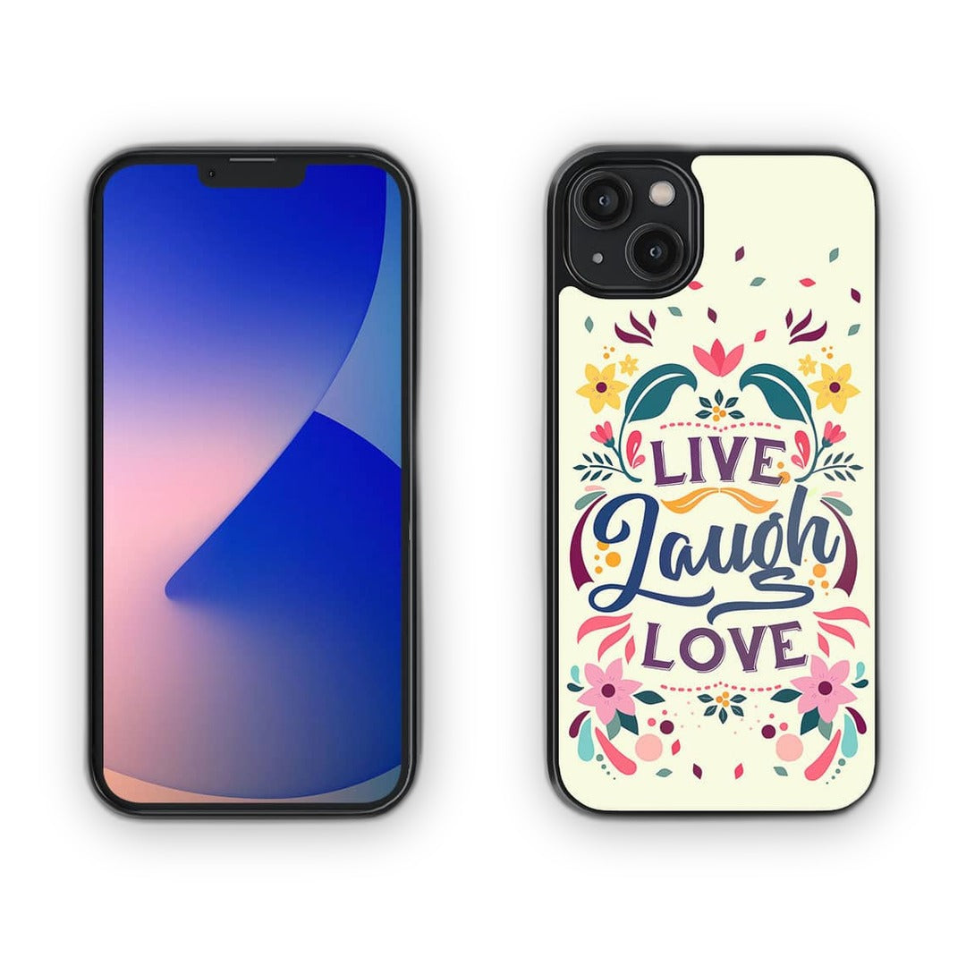 Live Laugh Love Glass iPhone Case for iPhone 14 Plus | Macmerise