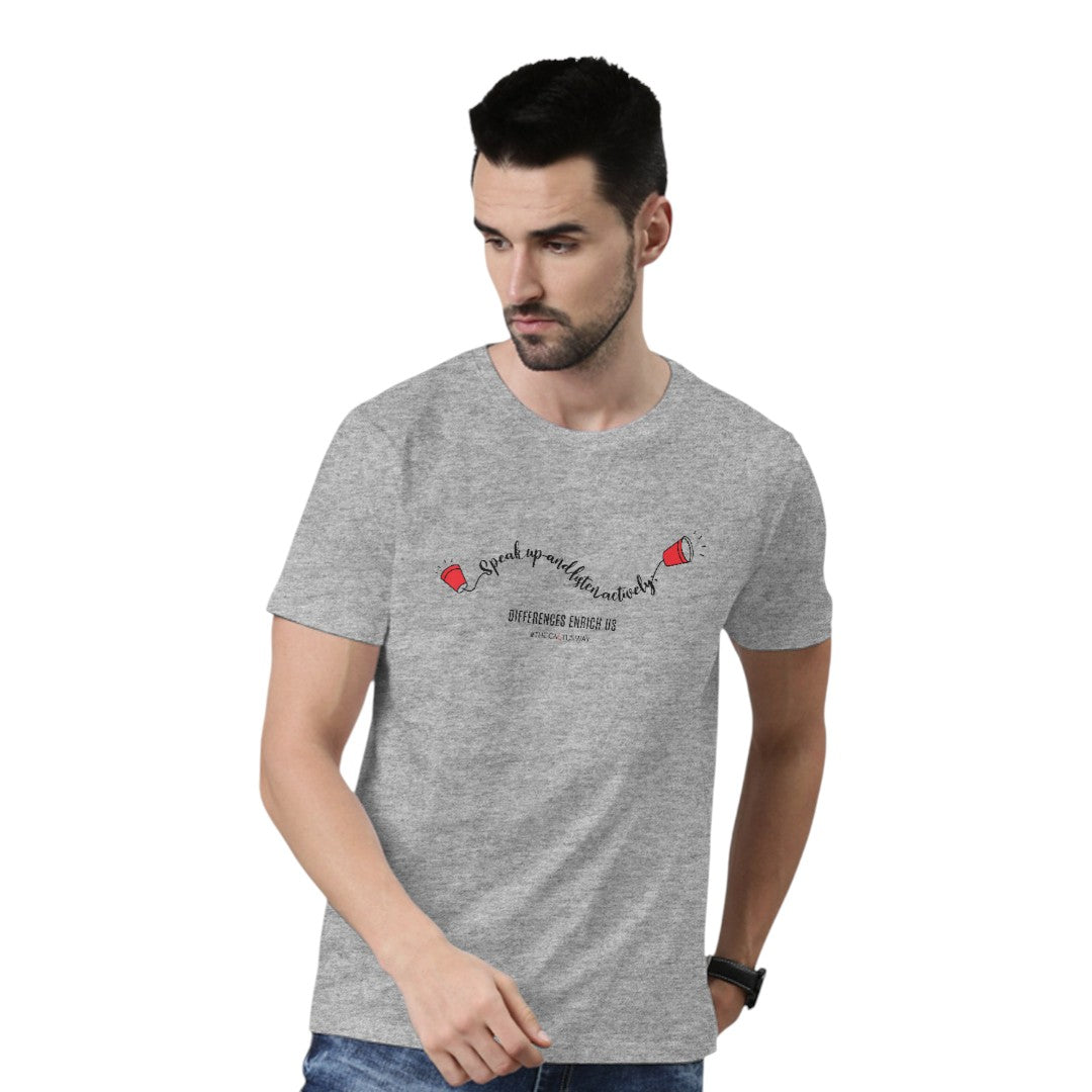 Speak Up and Listen Actively Unisex T-Shirt | Macmerise