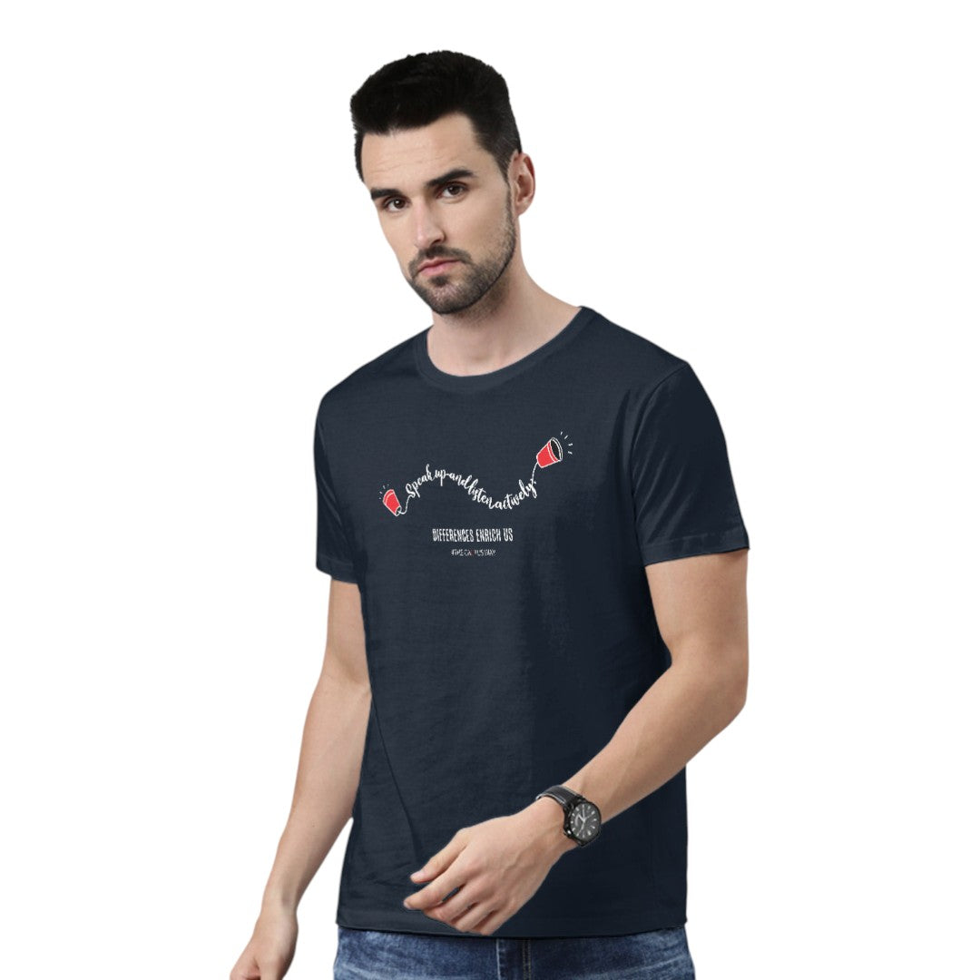 Speak Up and Listen Actively Unisex T-Shirt | Macmerise