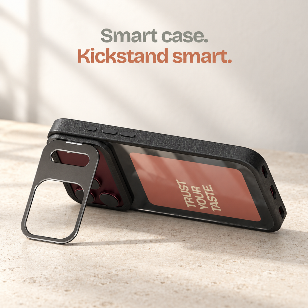 Dopamine Kickstand iPhone Case Black for iPhone 18 Pro | Macmerise