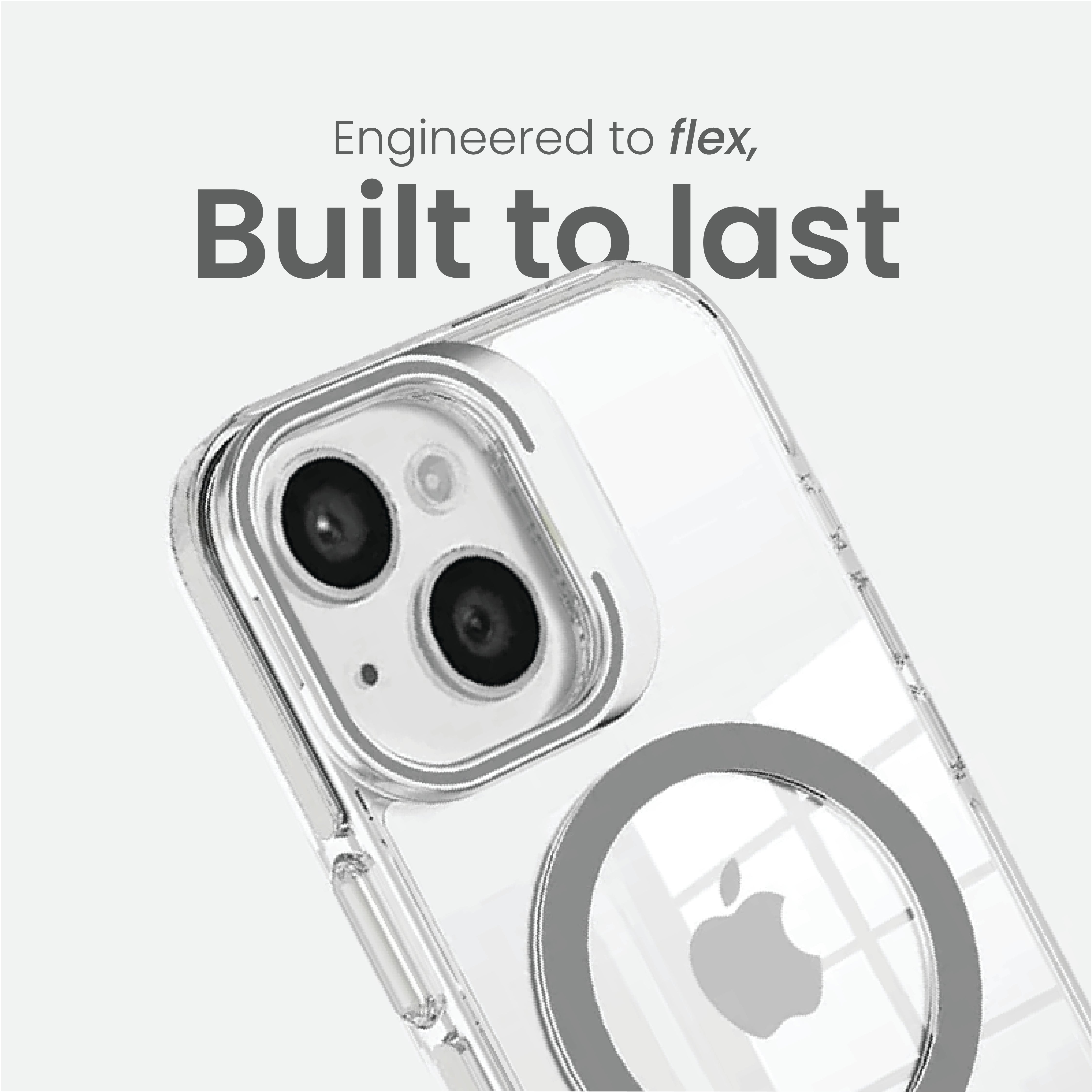 Basics - iPhone 14 Cover - Clear Kickstand