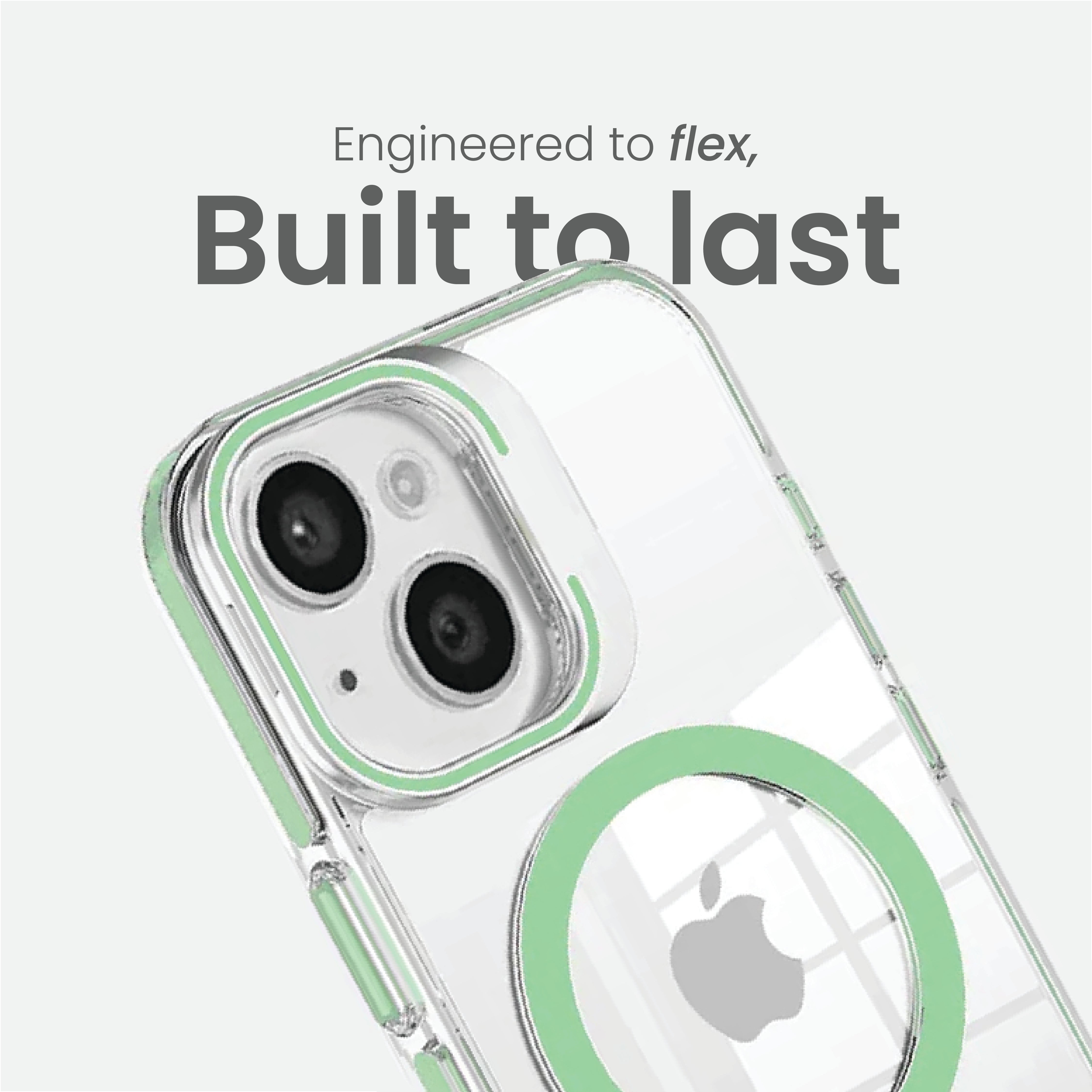 Basics - iPhone 15 Plus Cover - Clear Kickstand