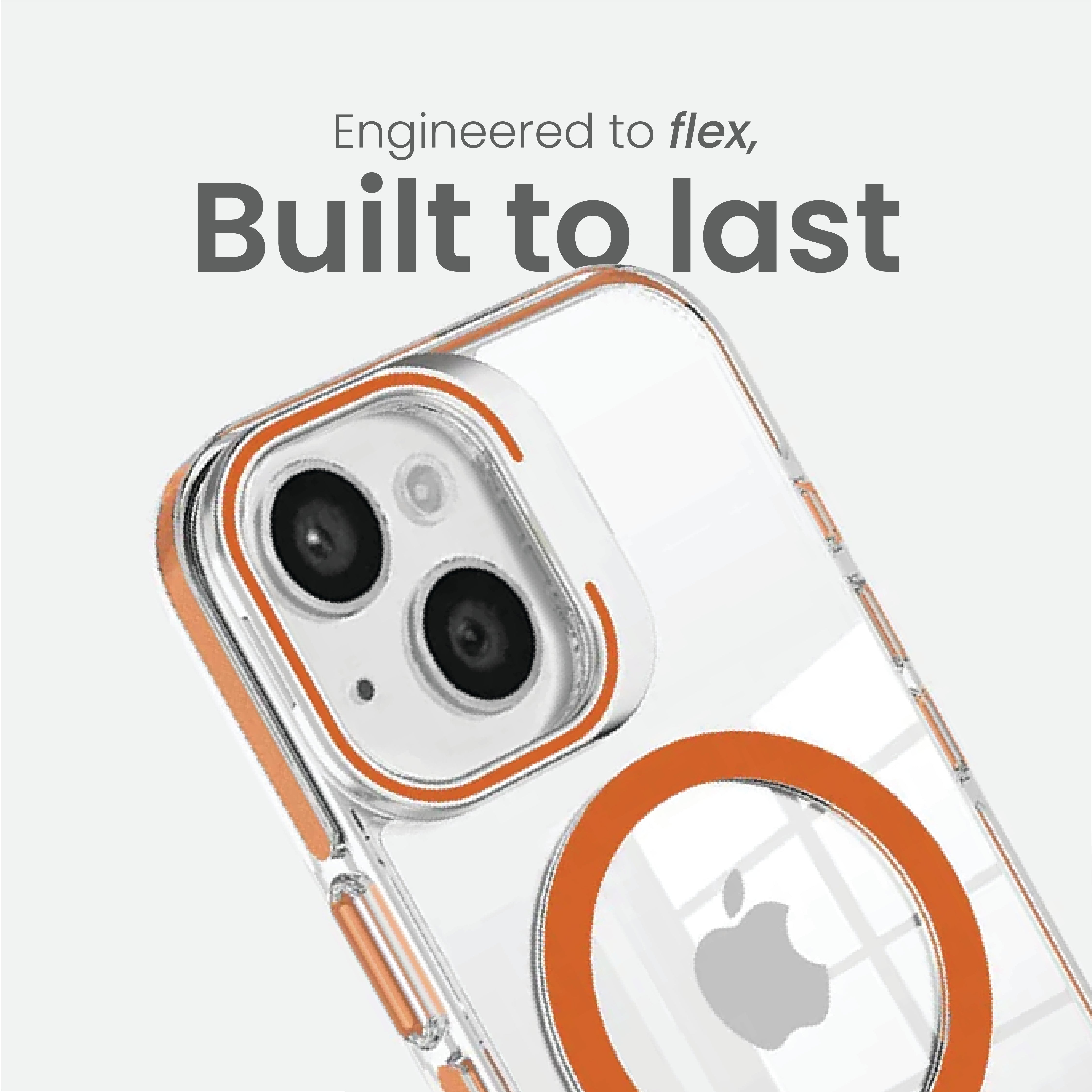 Basics - iPhone 14 Cover - Clear Kickstand