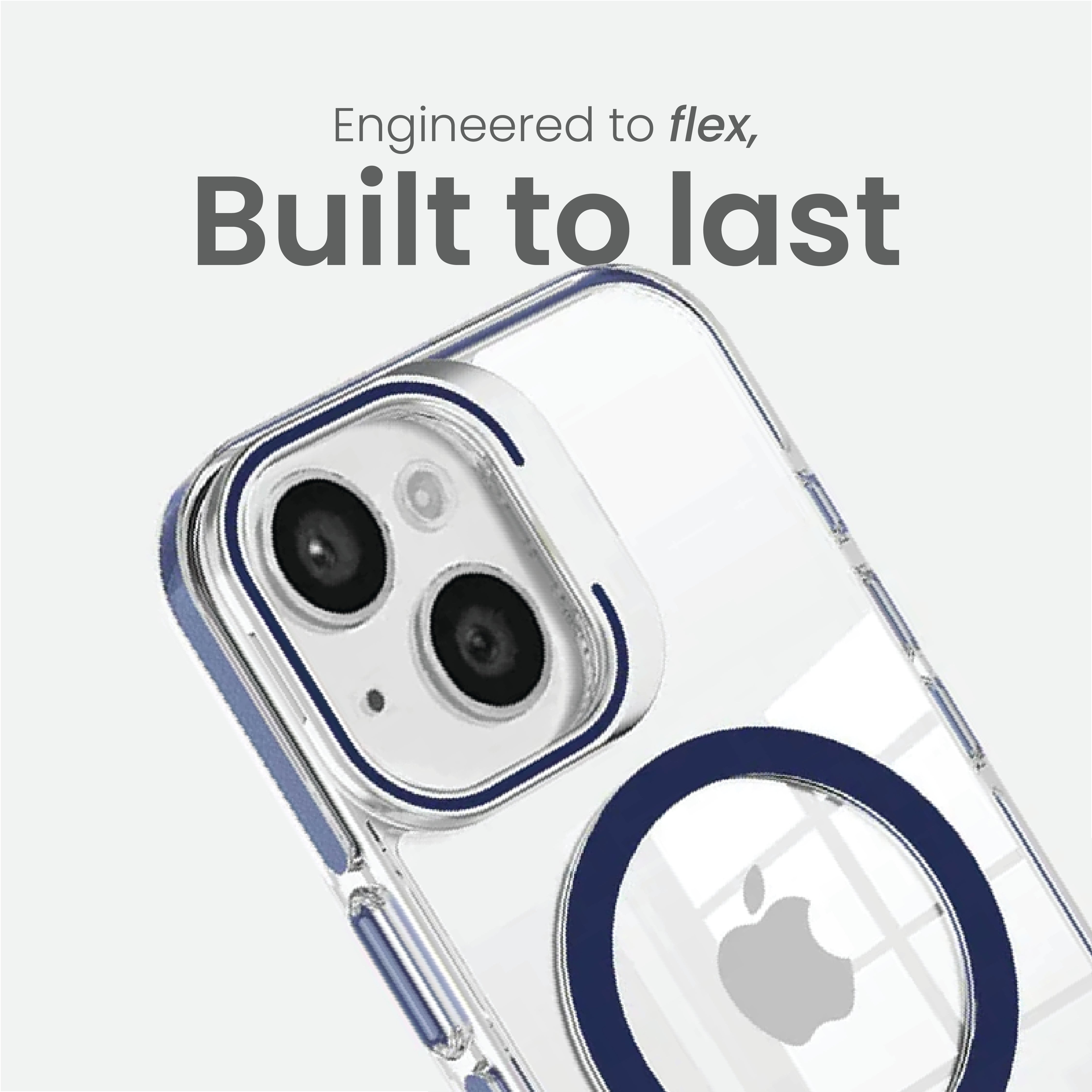 Basics - iPhone 14 Cover - Clear Kickstand