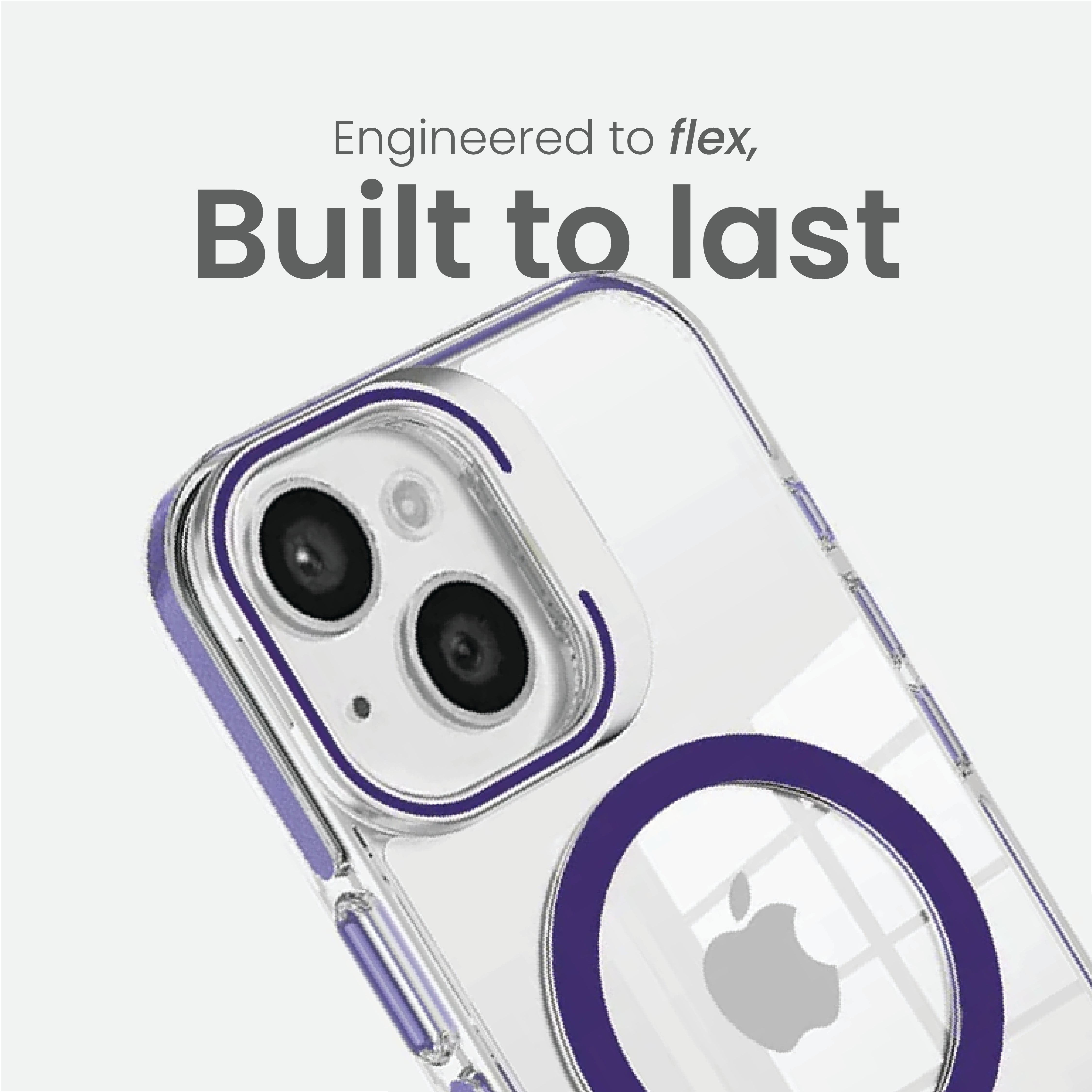 Basics - iPhone 15 Plus Cover - Clear Kickstand