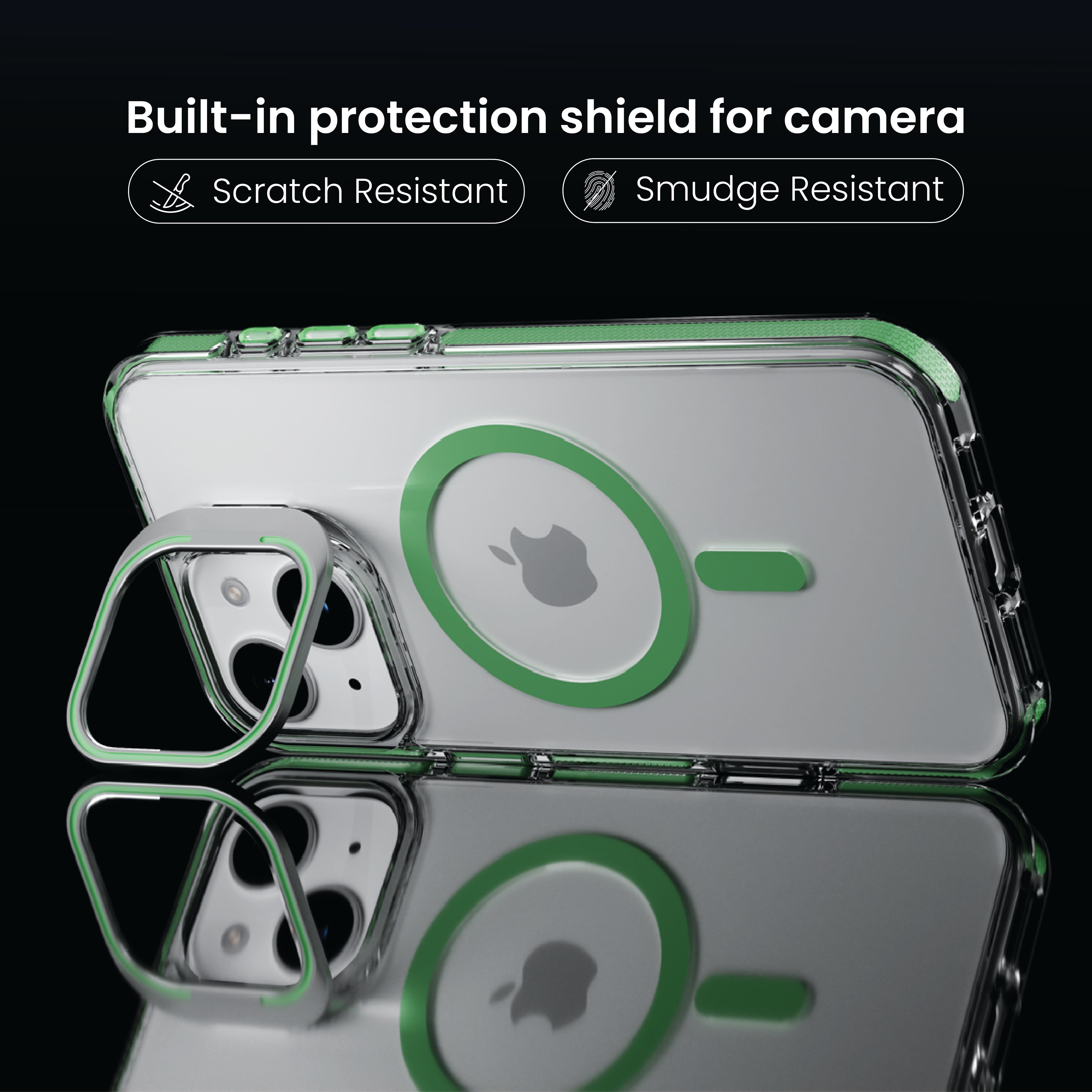 Basics - iPhone 15 Plus Cover - Clear Kickstand