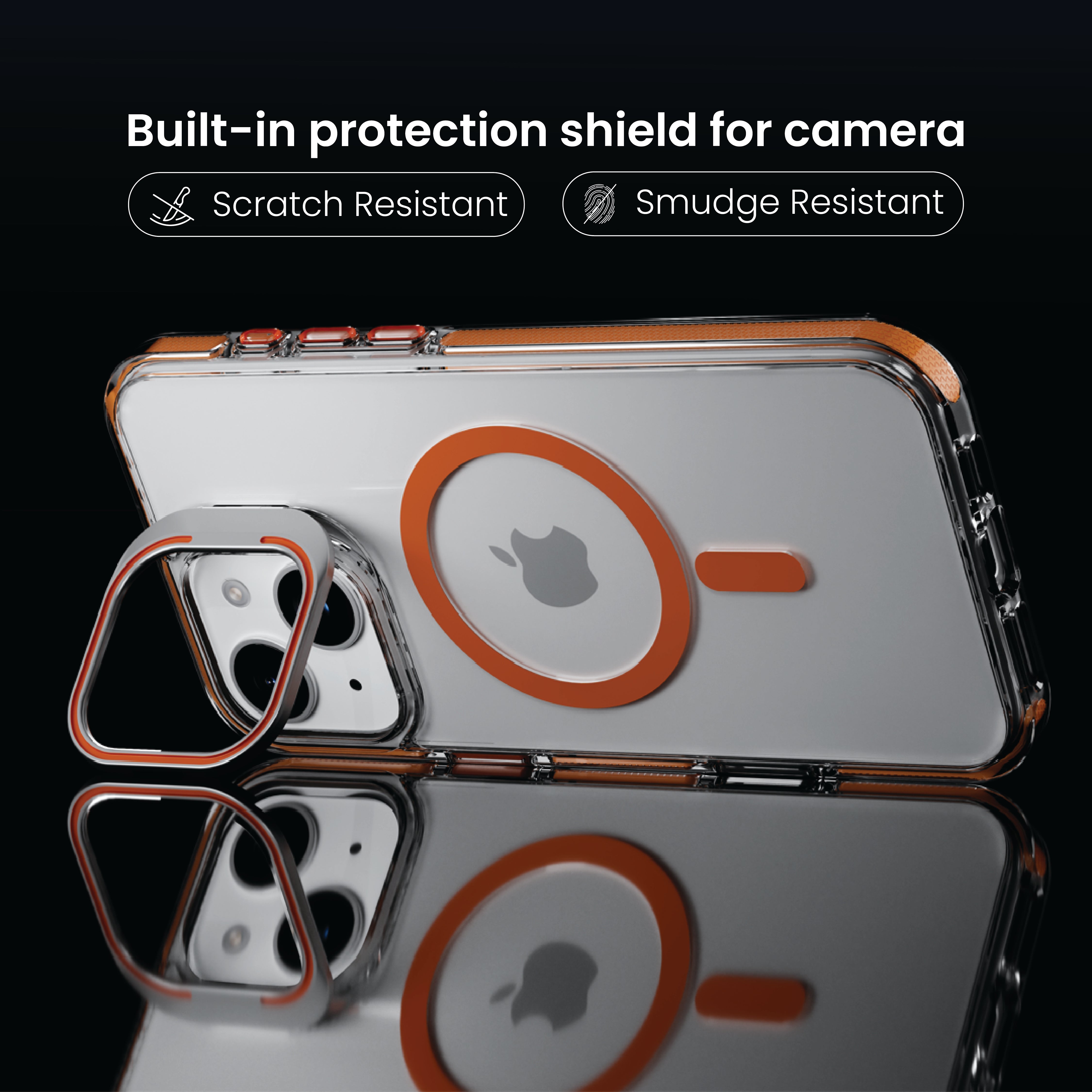 Basics - iPhone 15 Plus Cover - Clear Kickstand