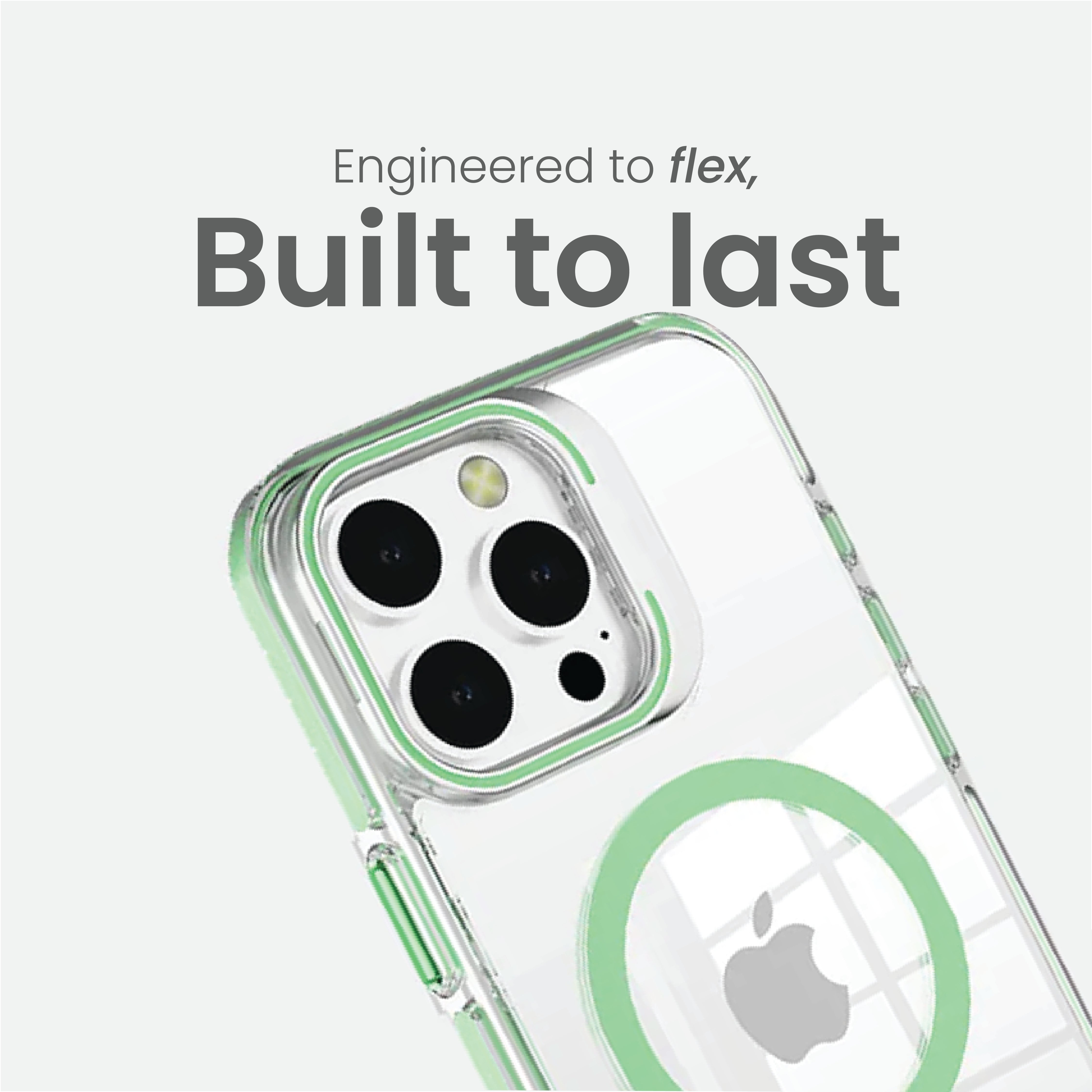 Basics - iPhone 15 Pro Max Cover - Clear Kickstand