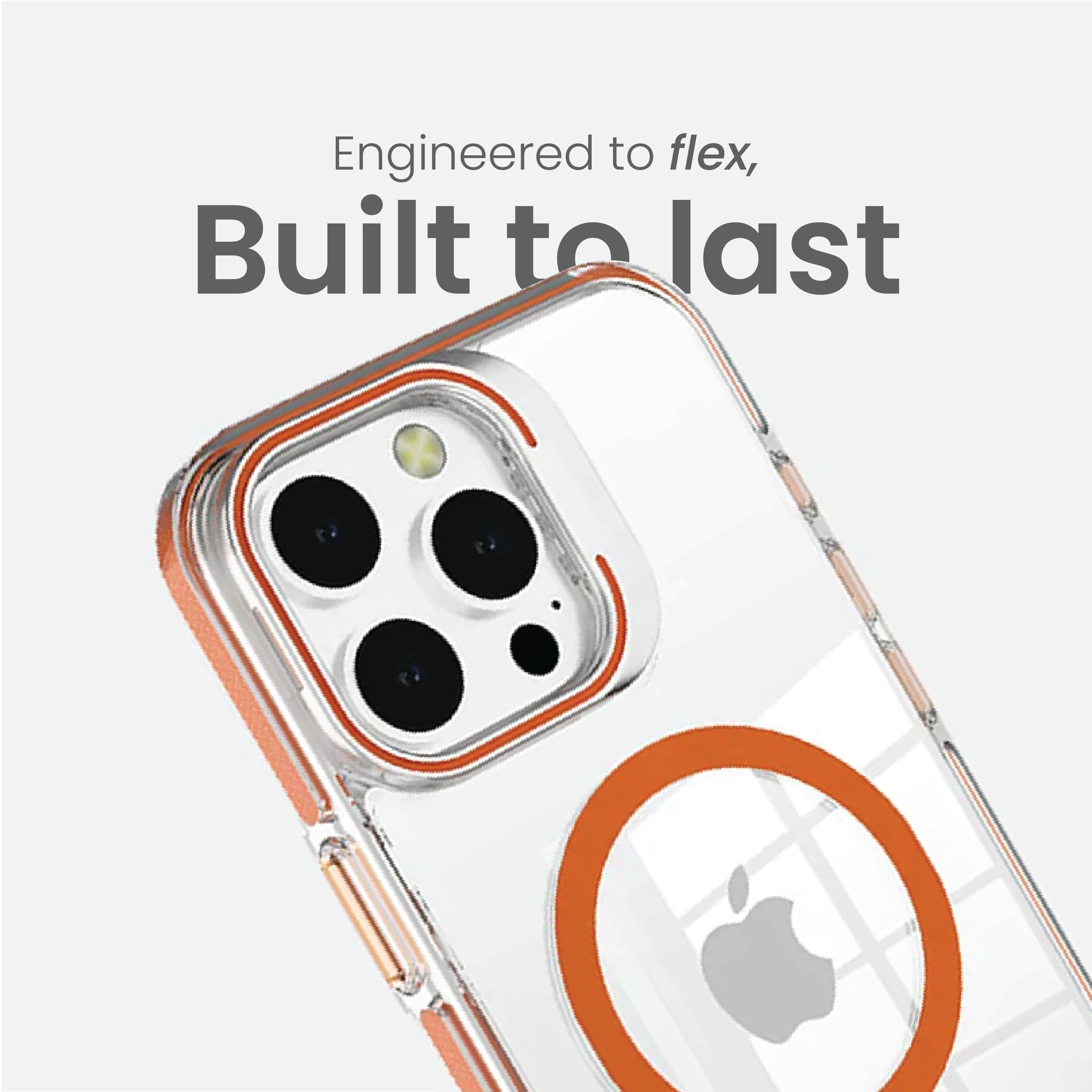 Basics - iPhone 15 Pro Max Cover - Clear Kickstand