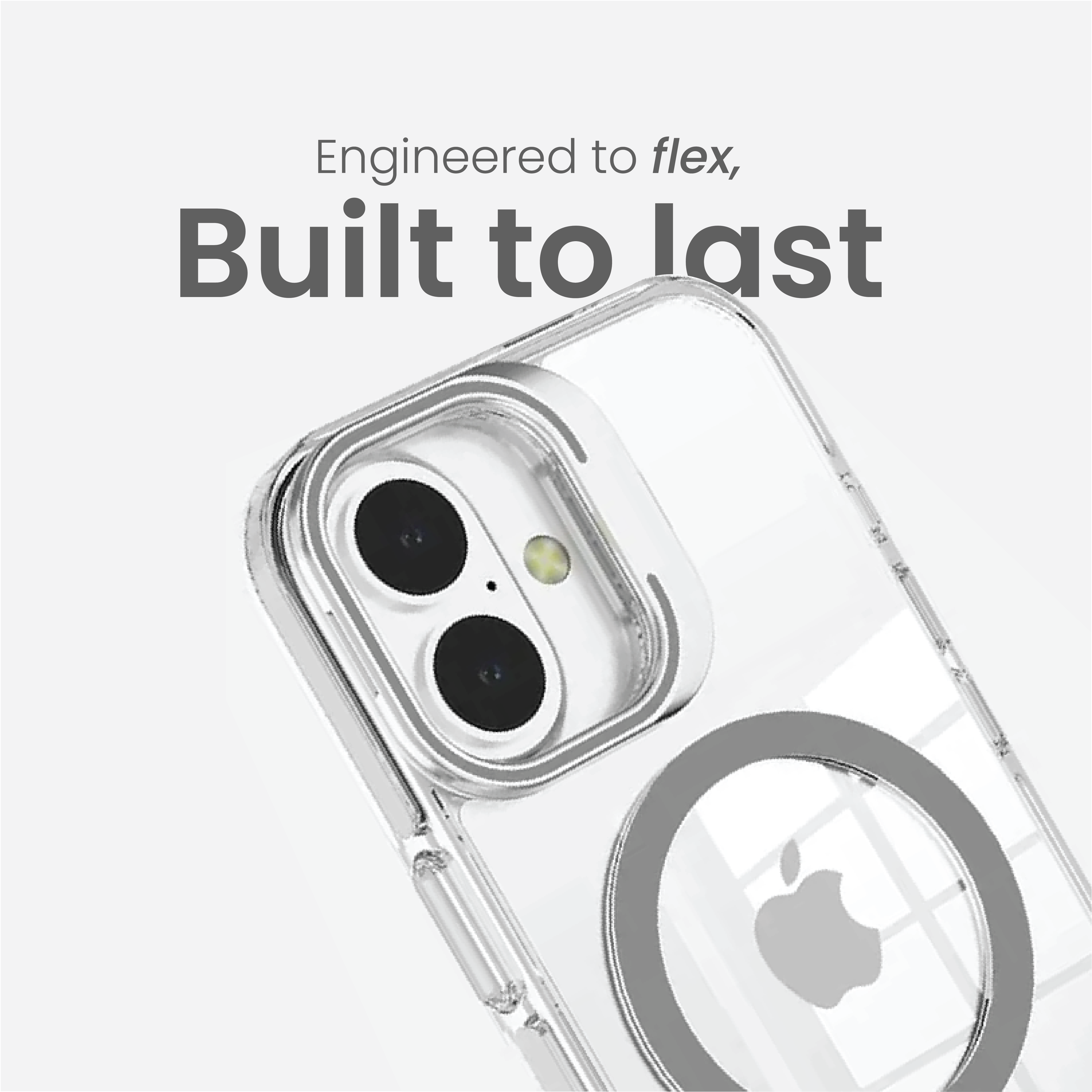 Basics - iPhone 16 Plus Cover - Clear Kickstand