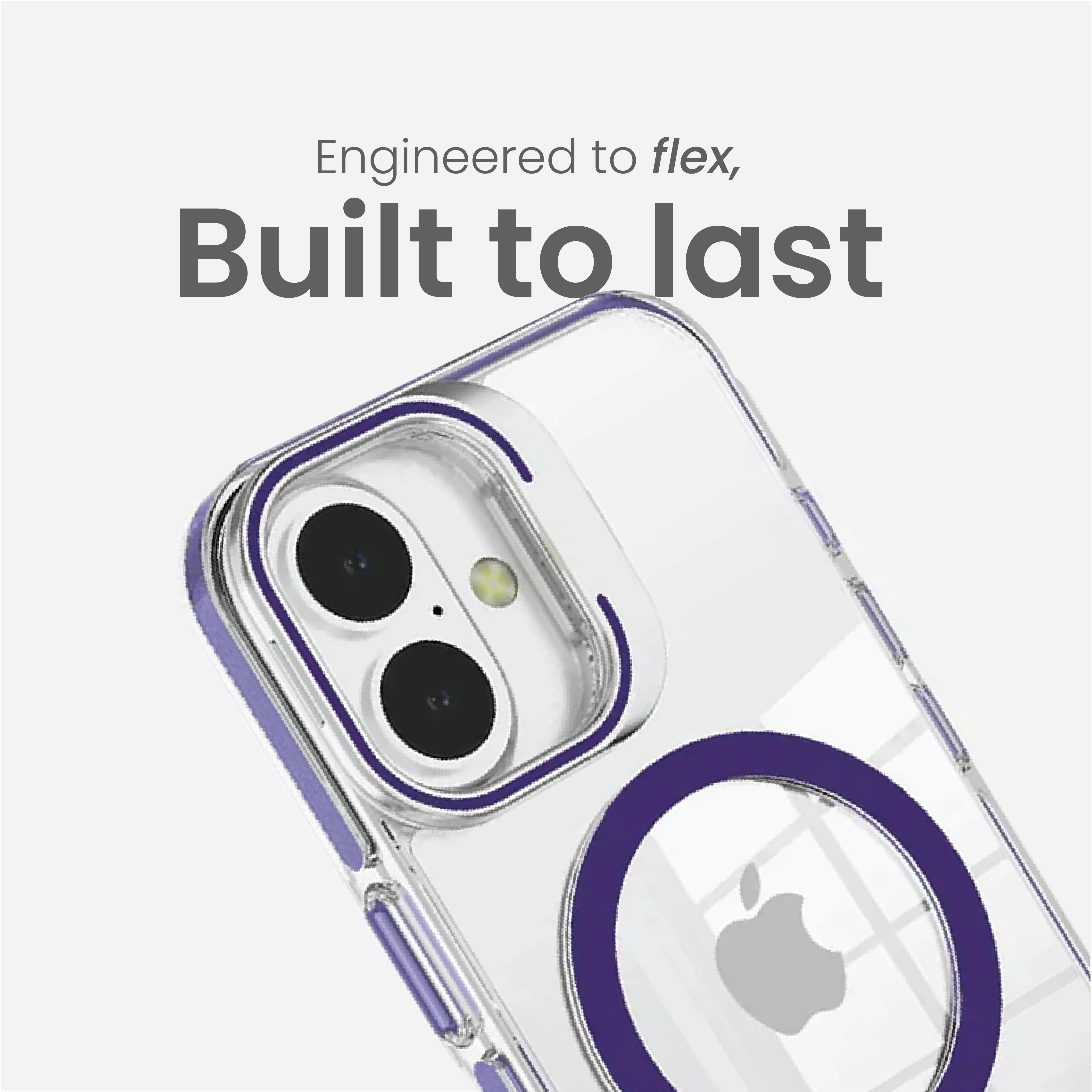 Basics - iPhone 16 Cover - Clear Kickstand