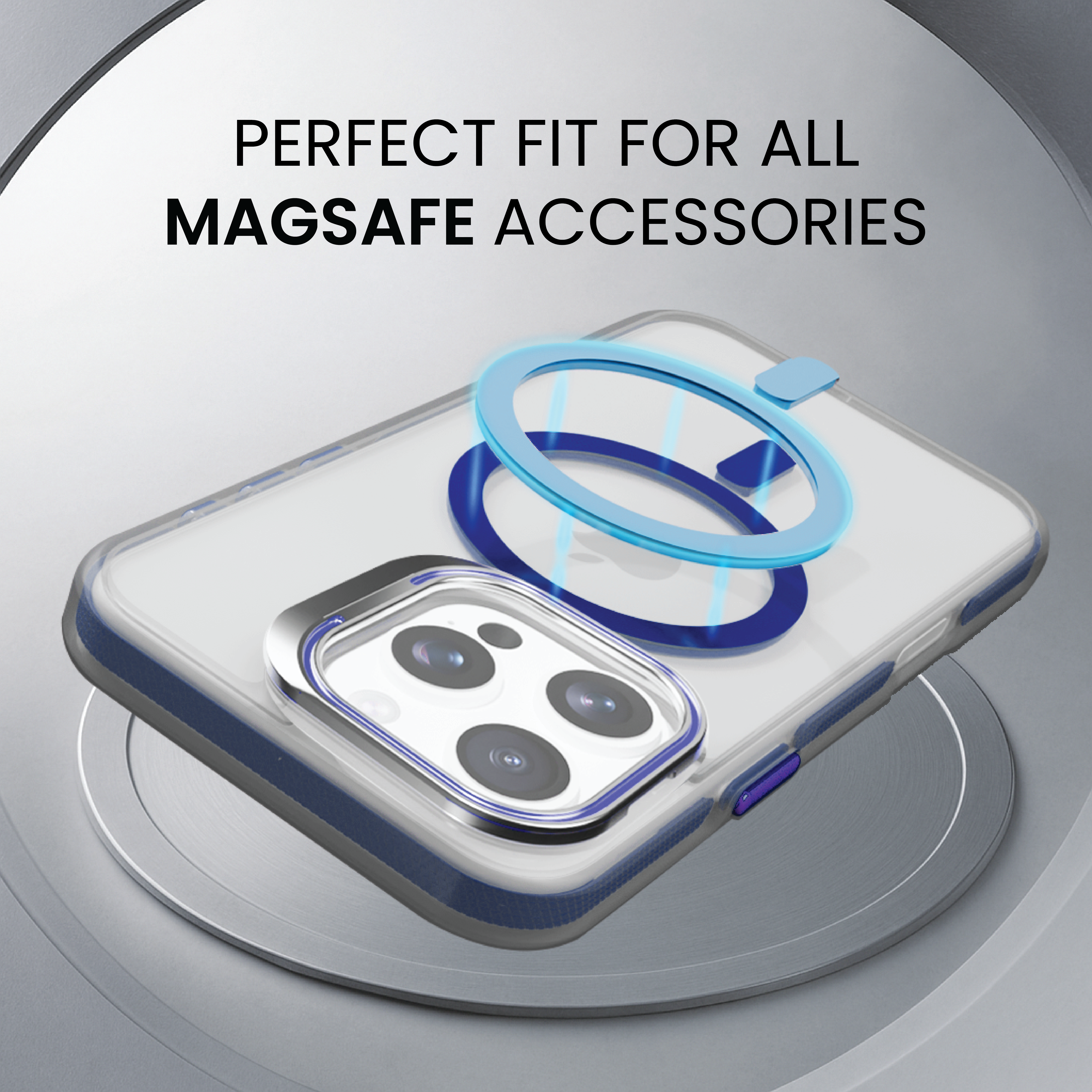 Basics - iPhone 16 Pro Cover - Clear Kickstand