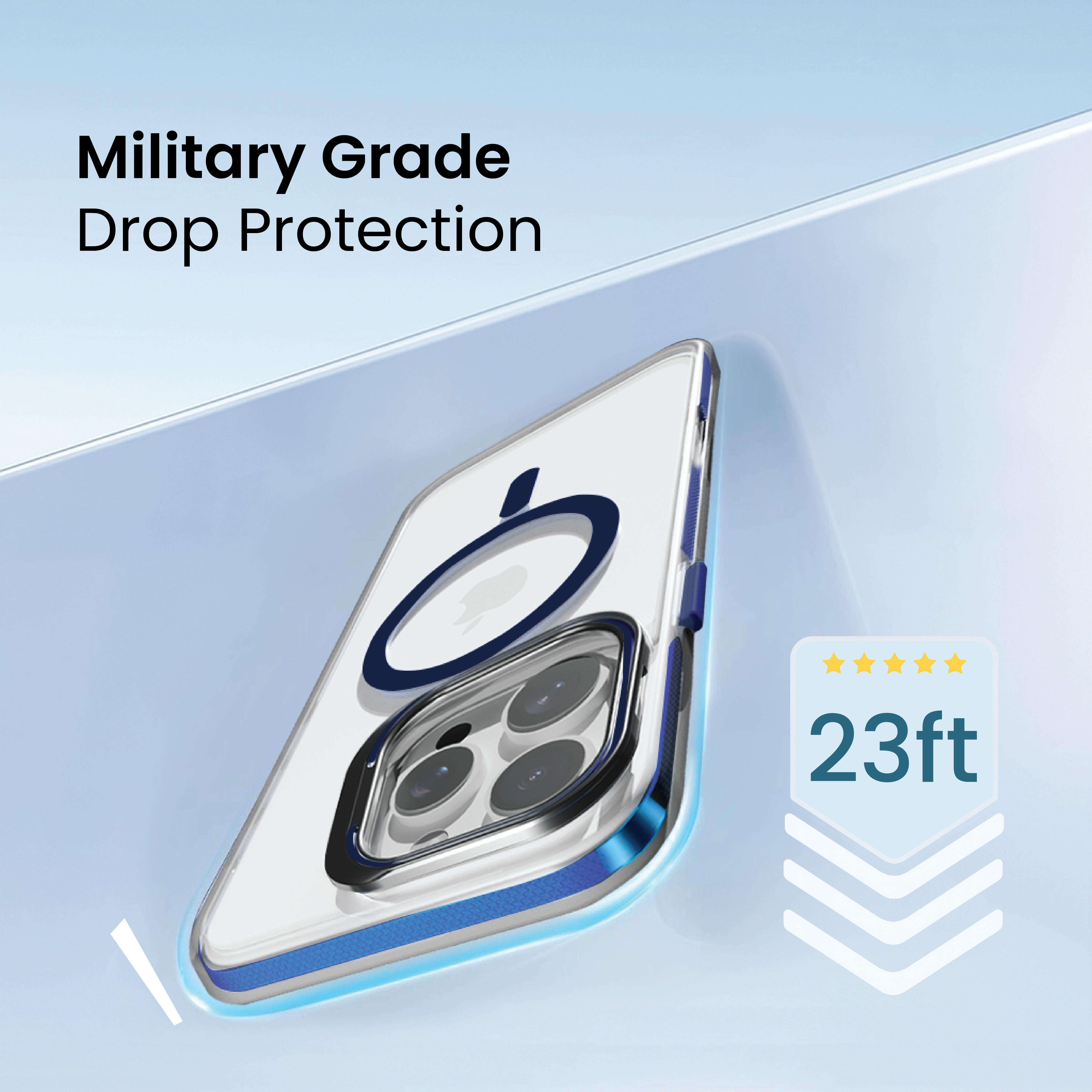 Basics - iPhone 16 Pro Cover - Clear Kickstand