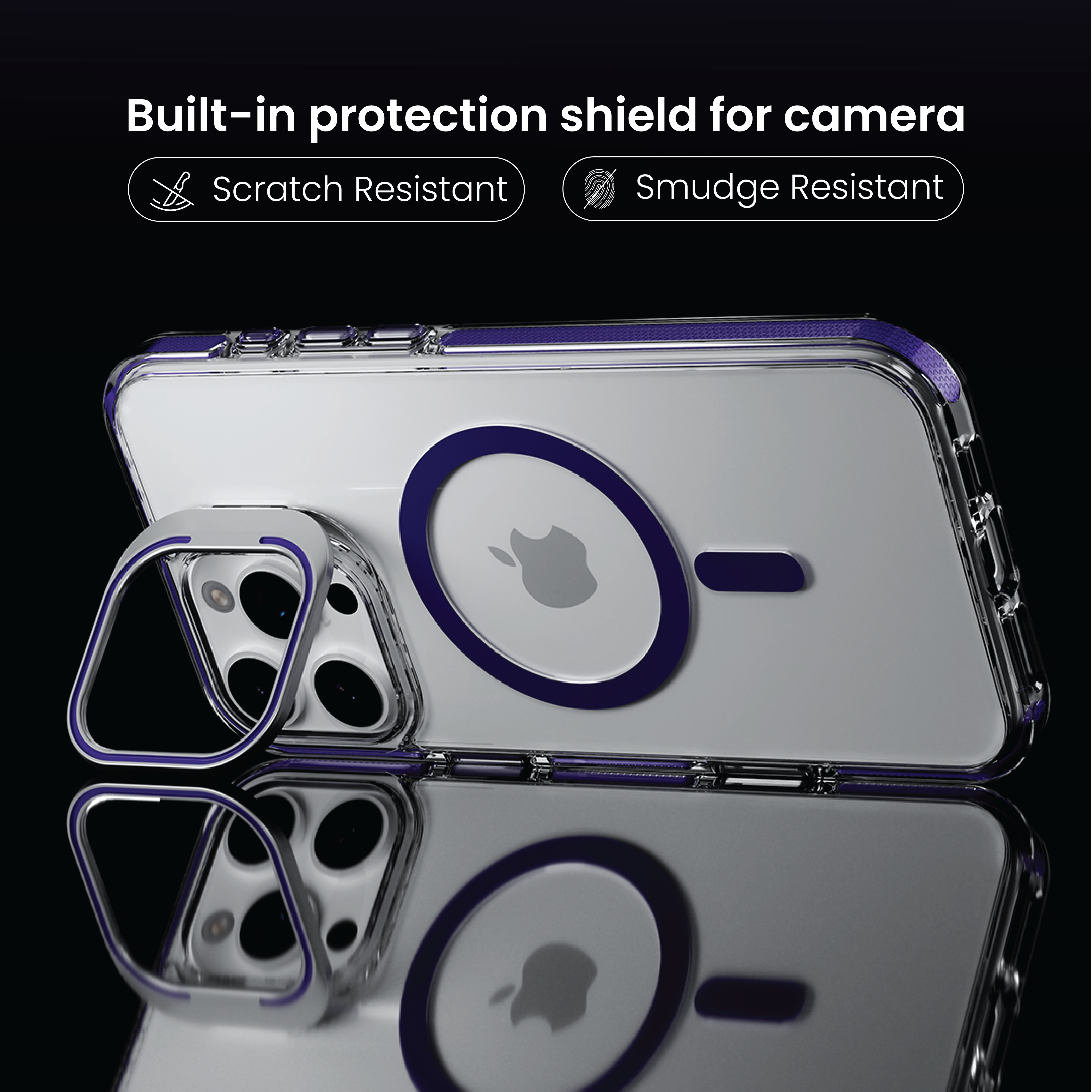 Basics - iPhone 16 Pro Cover - Clear Kickstand