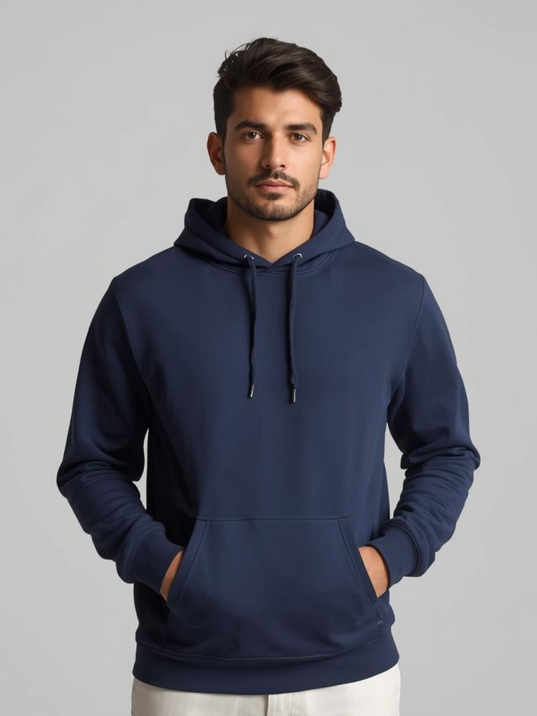 Basics - Mens Hoodie Navy Blue