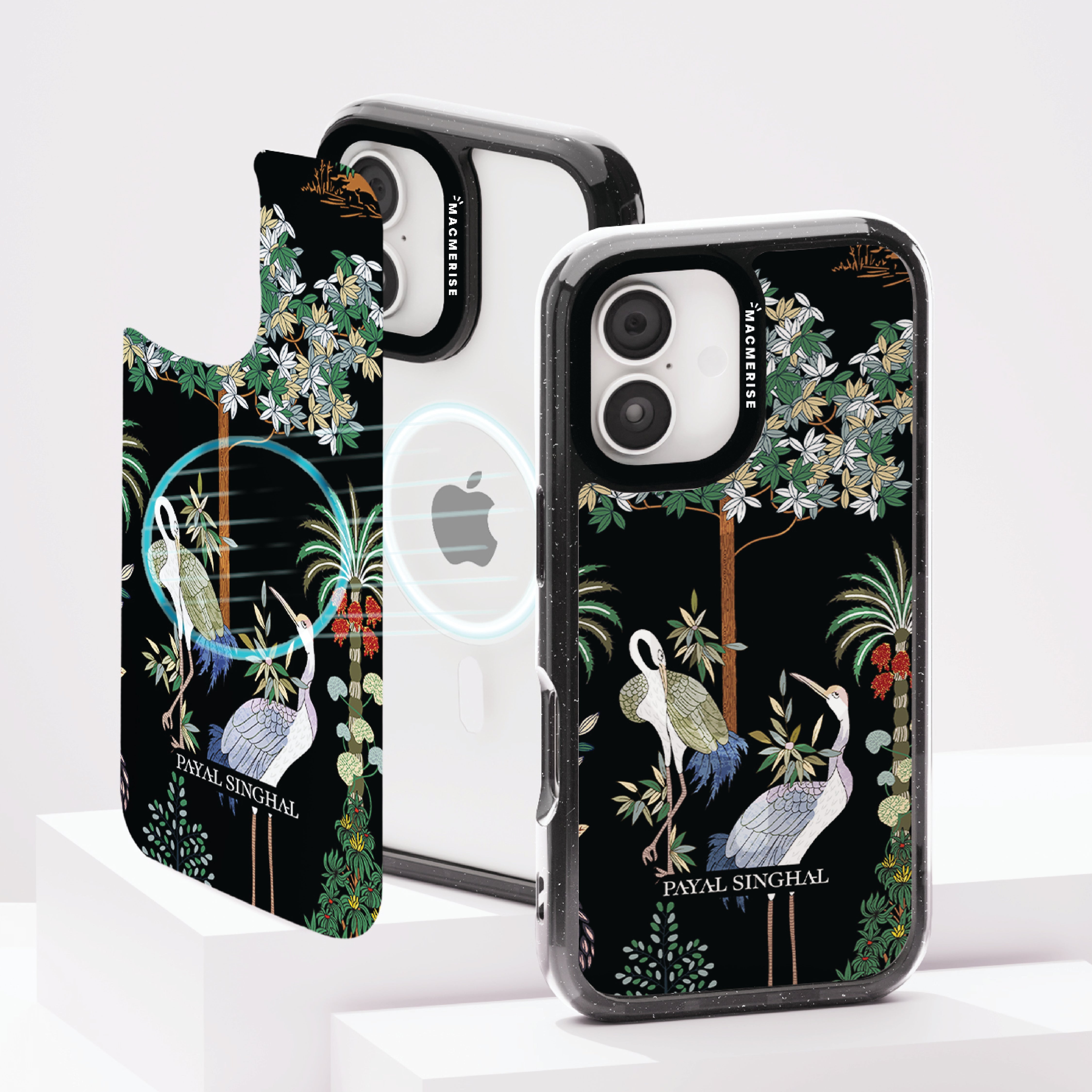 Payal Singhal Black Crane - iPhone 16 Pro Max Cover - Situationship