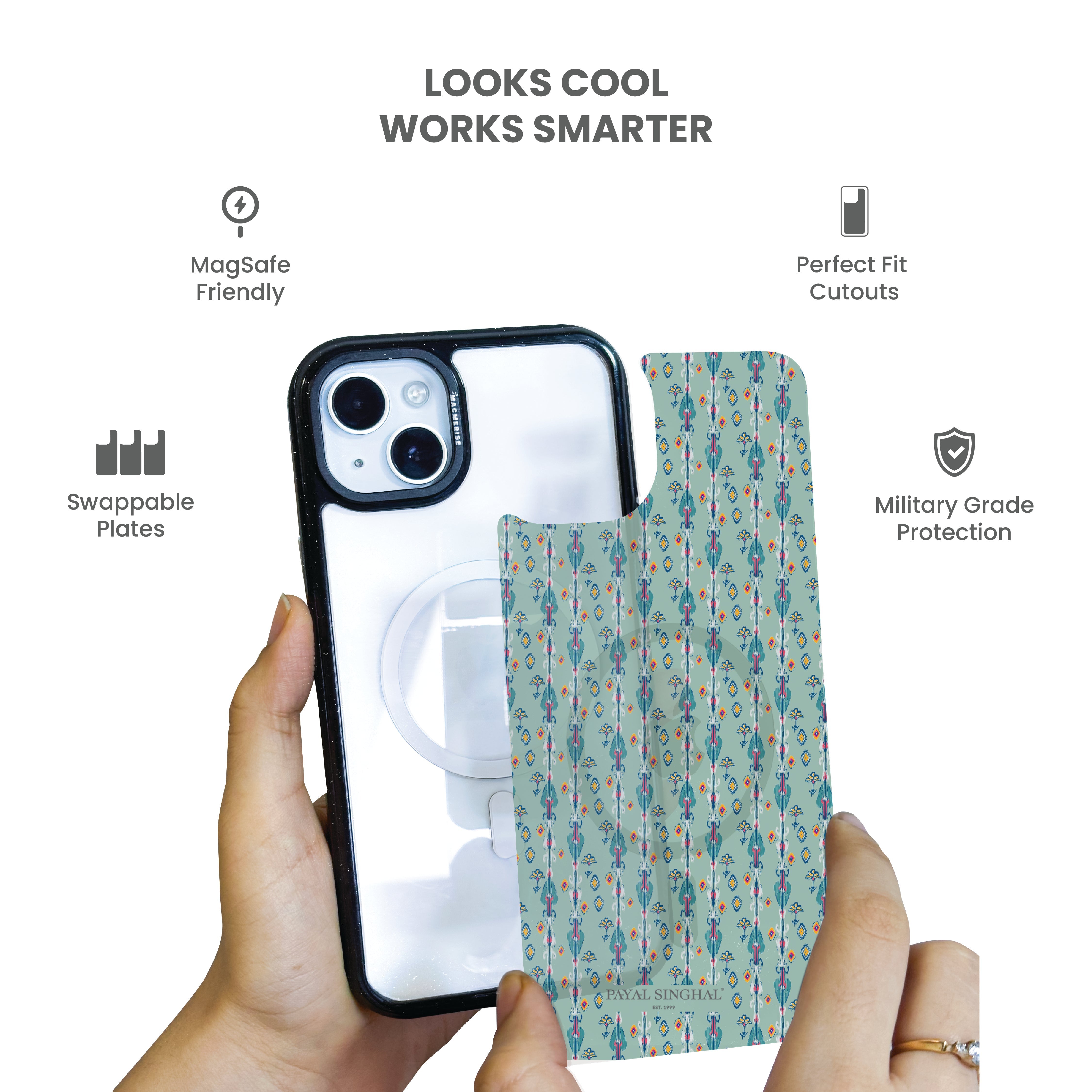 Payal Singhal Blue Ikat - iPhone 15 Pro Max Cover - Situationship