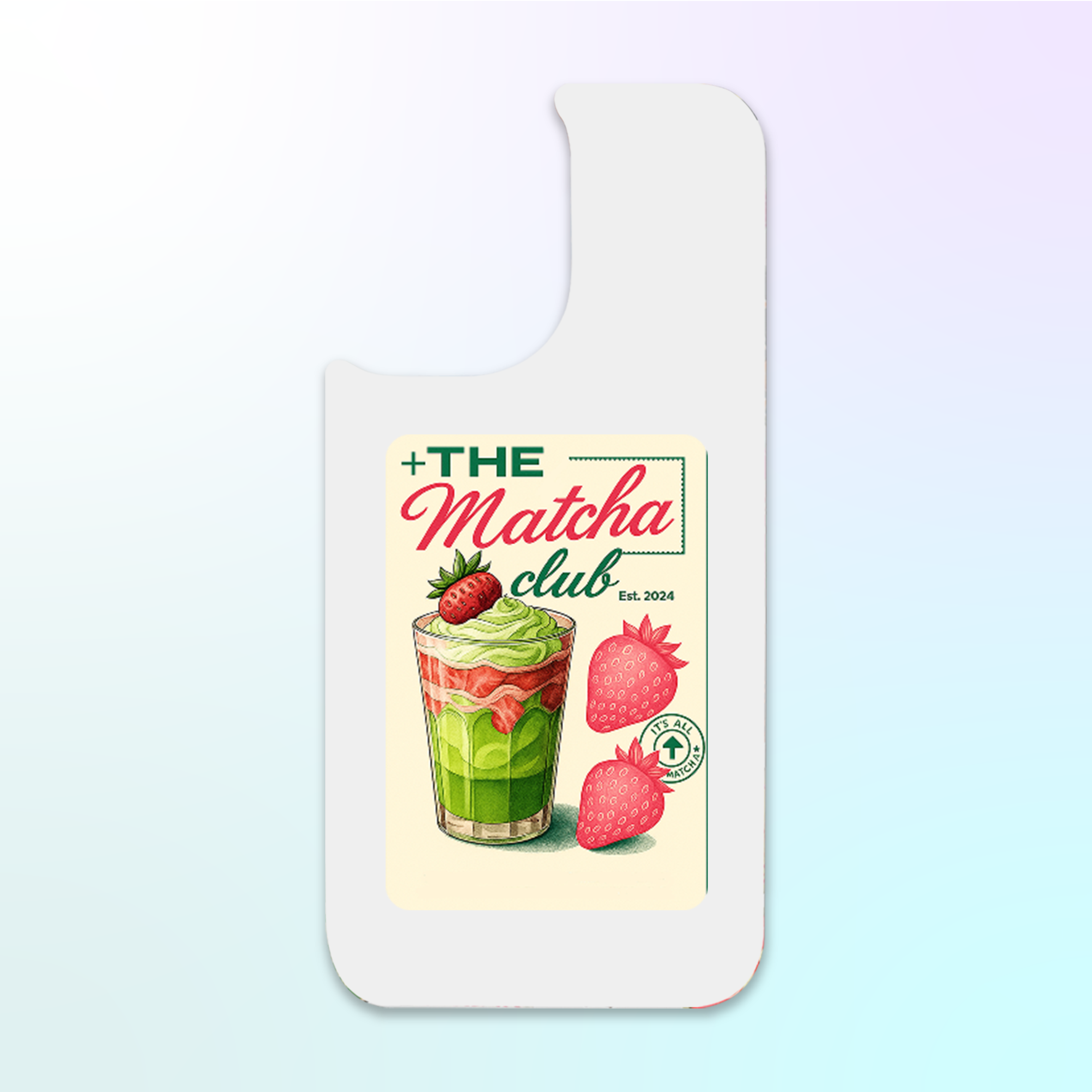 Matcha Mood - Plate for Situationship case