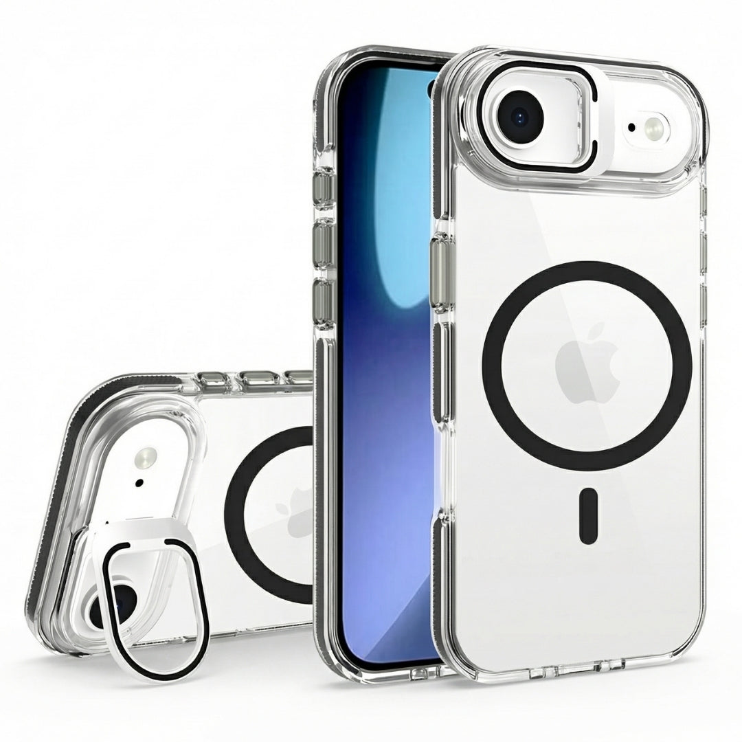 Clear Kickstand iPhone Case for iPhone Air Black | Macmerise