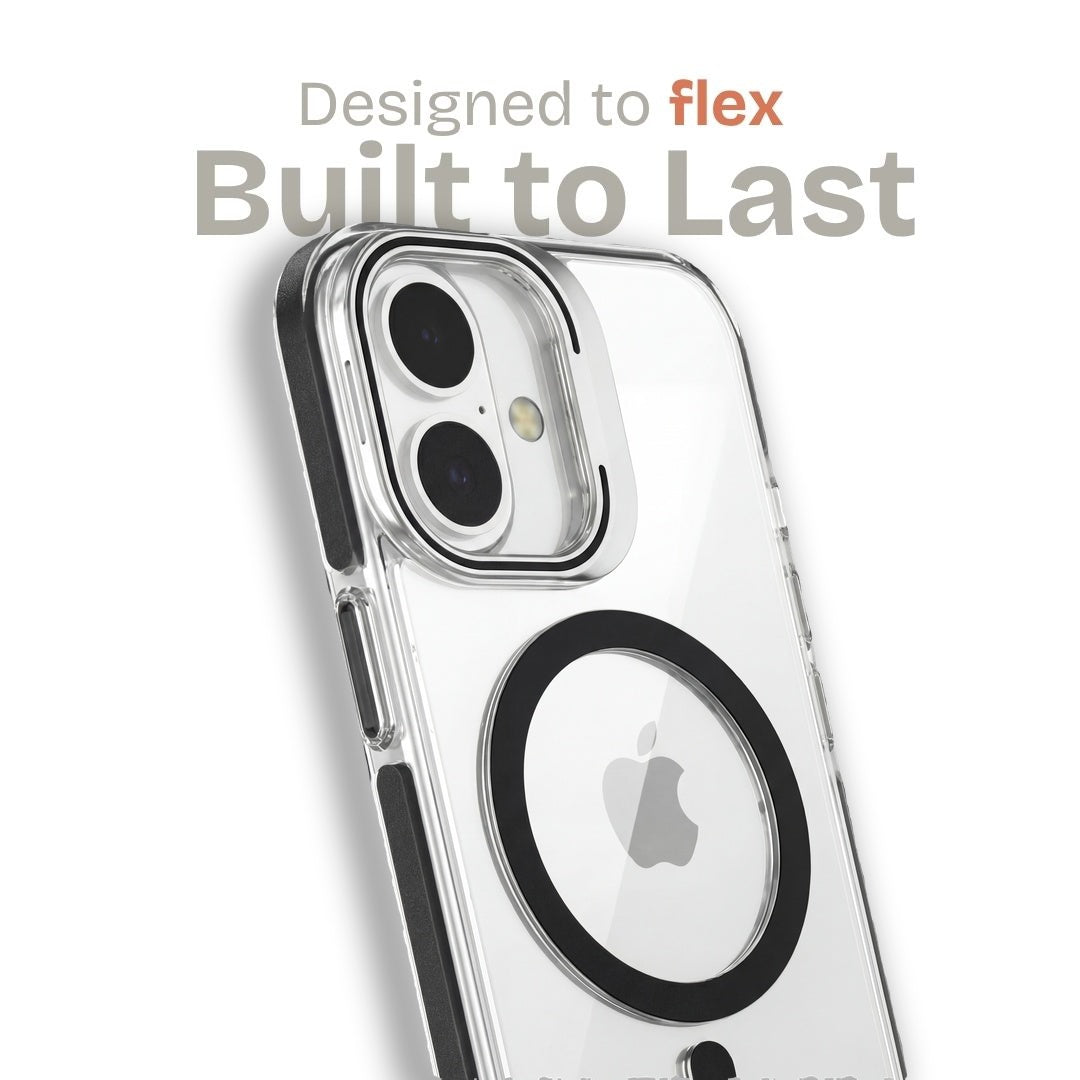 Clear Kickstand iPhone Case for iPhone 17 Black | Macmerise