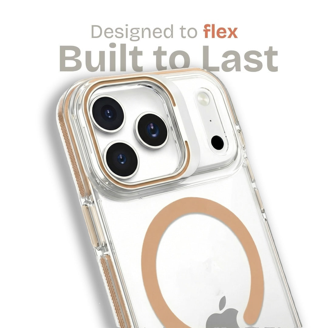 Clear Kickstand iPhone Case for iPhone 17 Pro Brown | Macmerise