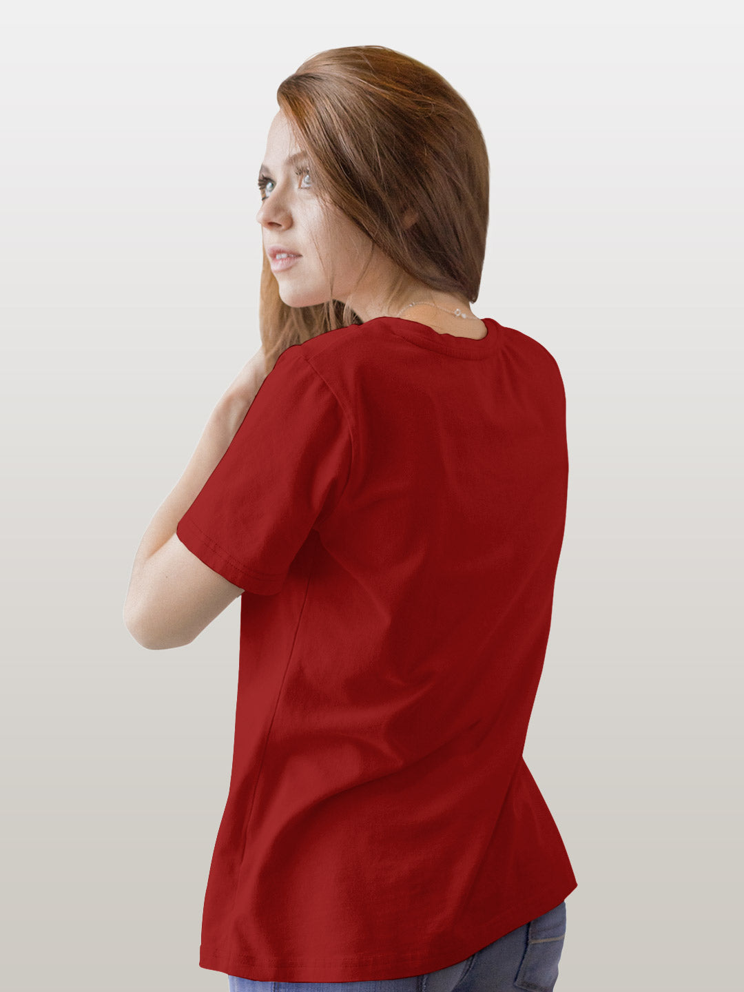 Ripped Captain Marvel - Boyfriend T-Shirt Red Large