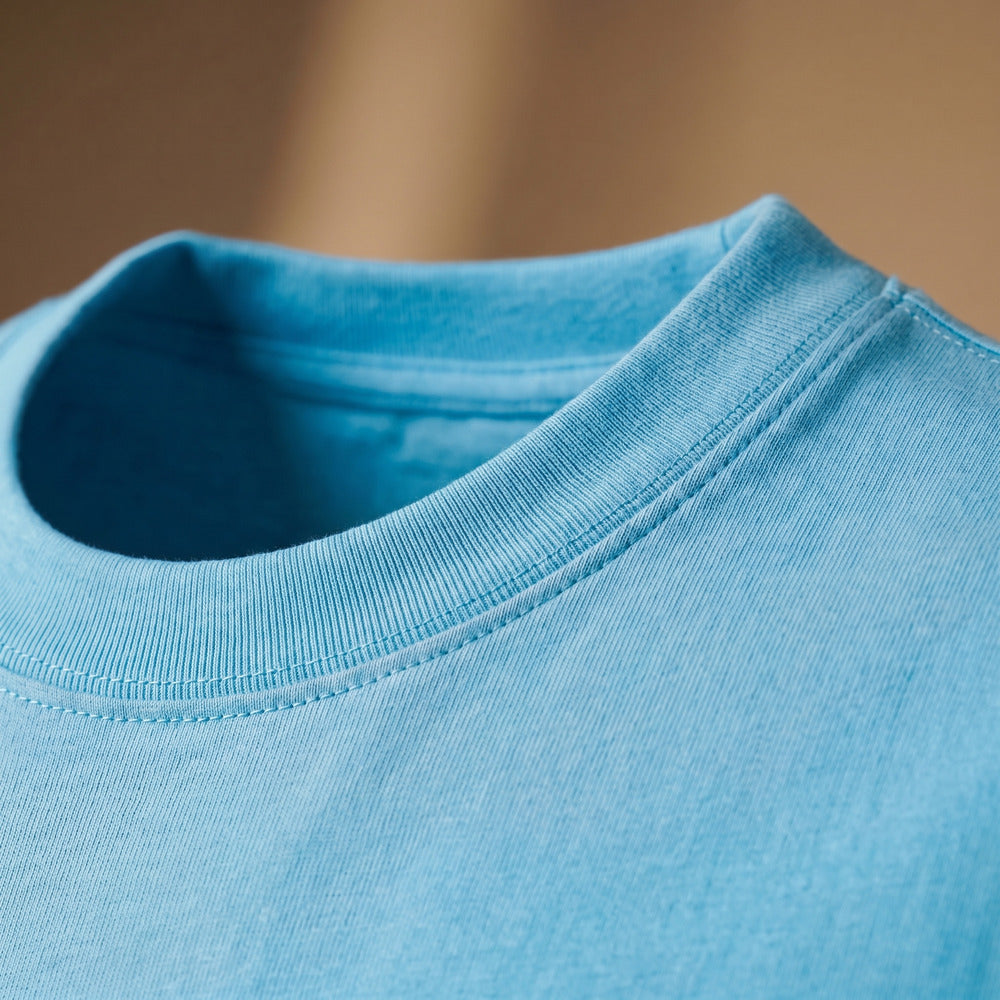 Classic Mint Blue Unisex T-Shirt - detail view | Macmerise
