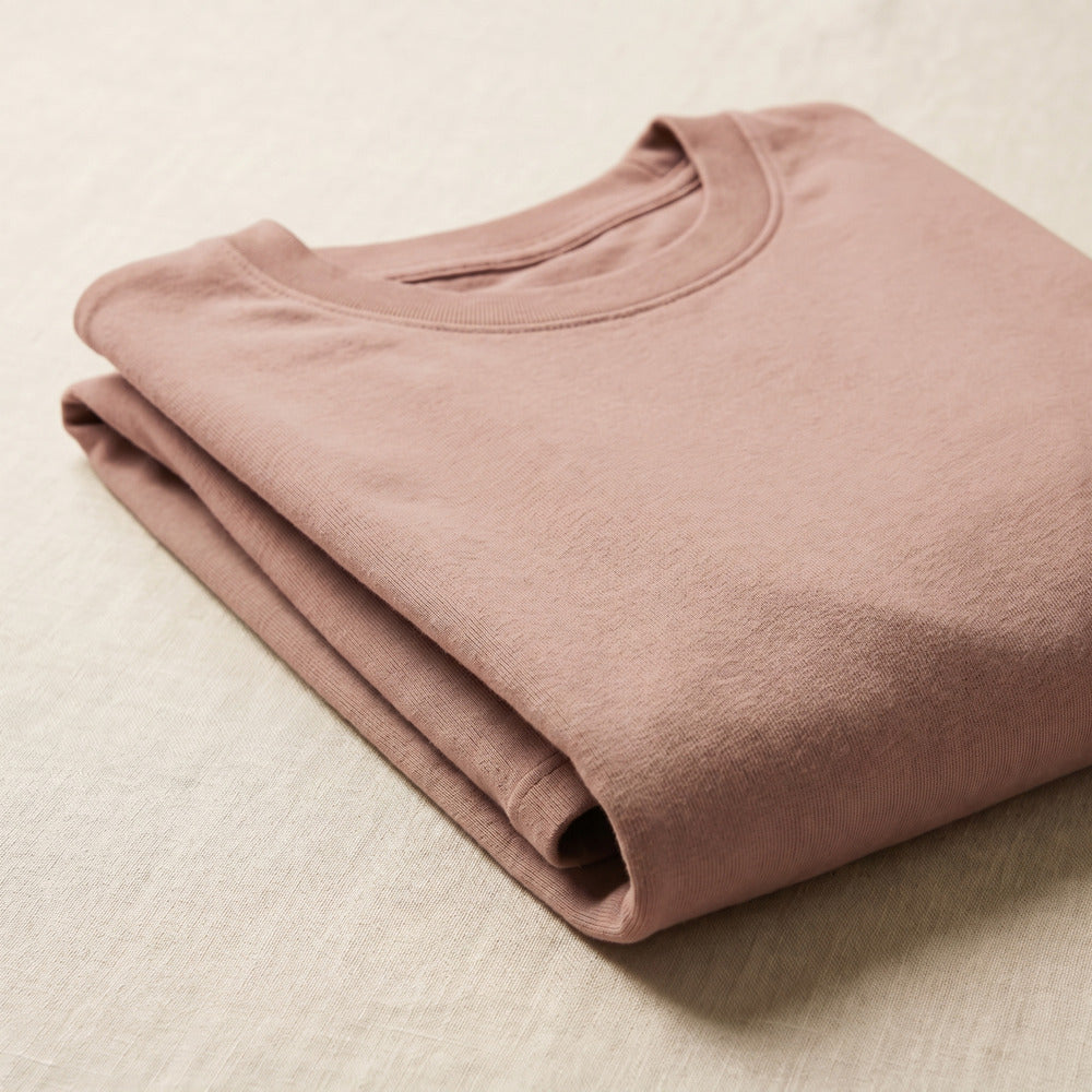 Classic Pearl Pink Unisex T-Shirt - detail view | Macmerise