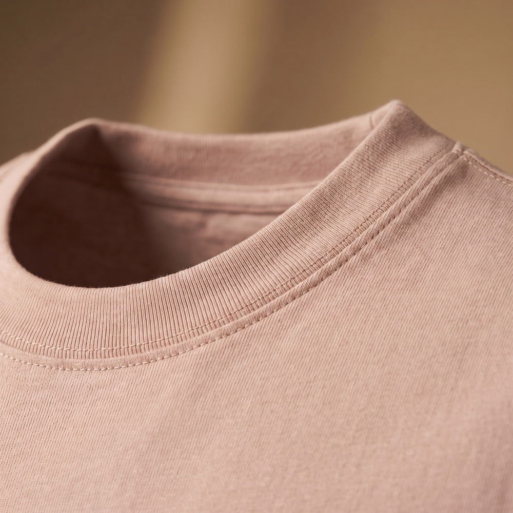 Classic Pearl Pink Unisex T-Shirt - detail view | Macmerise