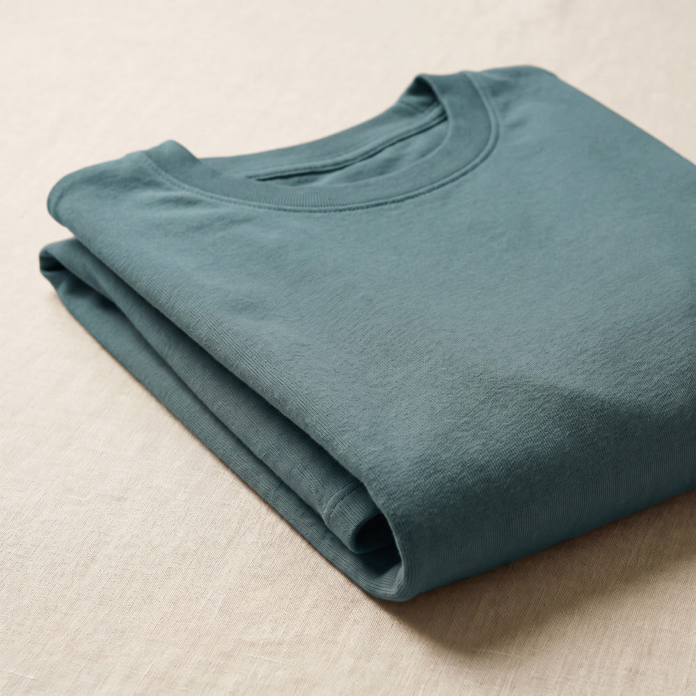 Classic Sapphire Blue Unisex T-Shirt - detail view | Macmerise