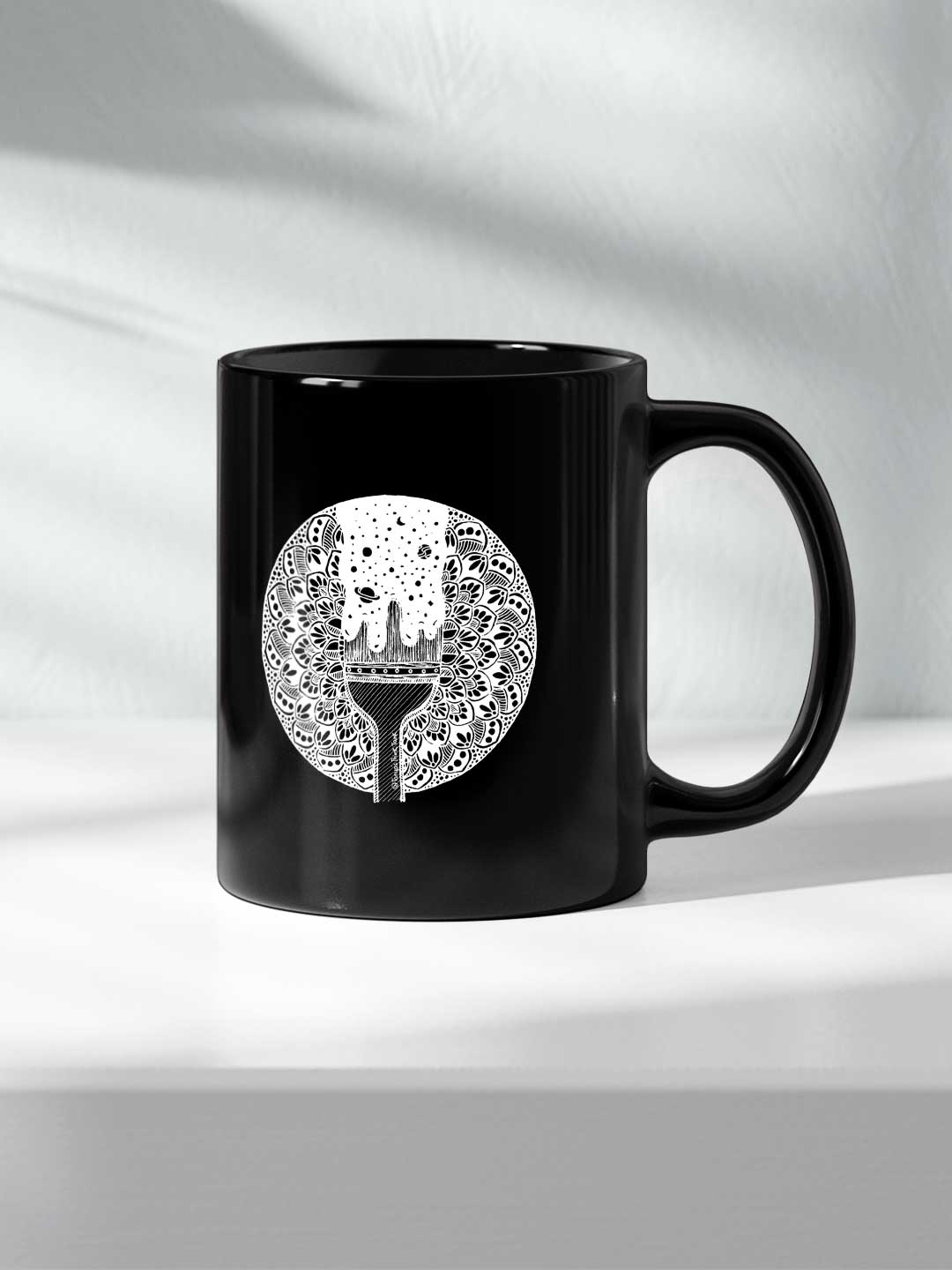 Paintbrush White - Coffee Mug