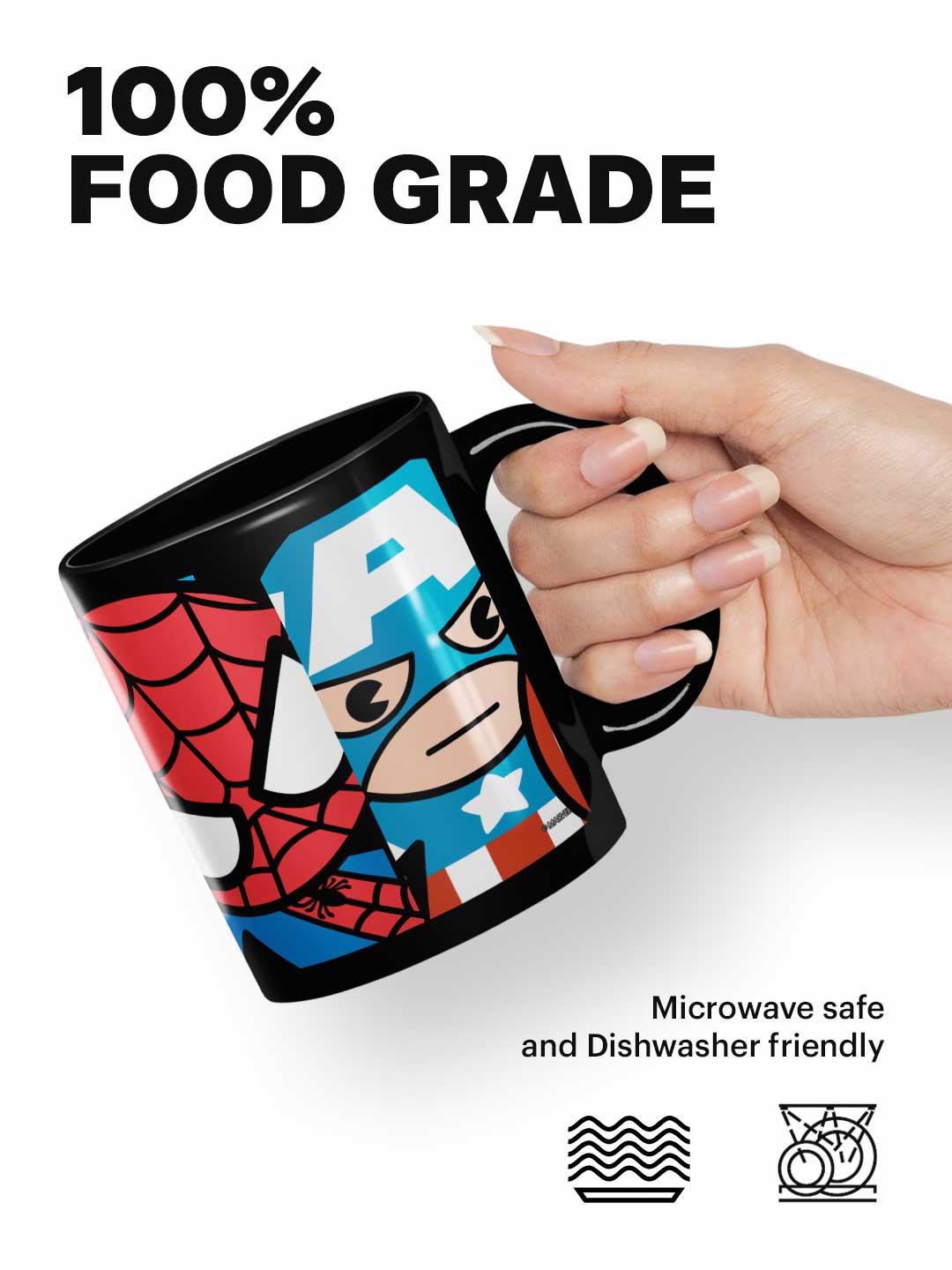 Kawaii Marvel Superheroes - Coffee Mug