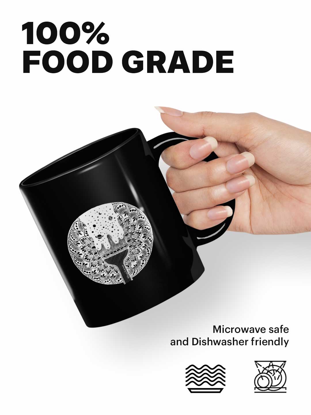 Paintbrush White - Coffee Mug