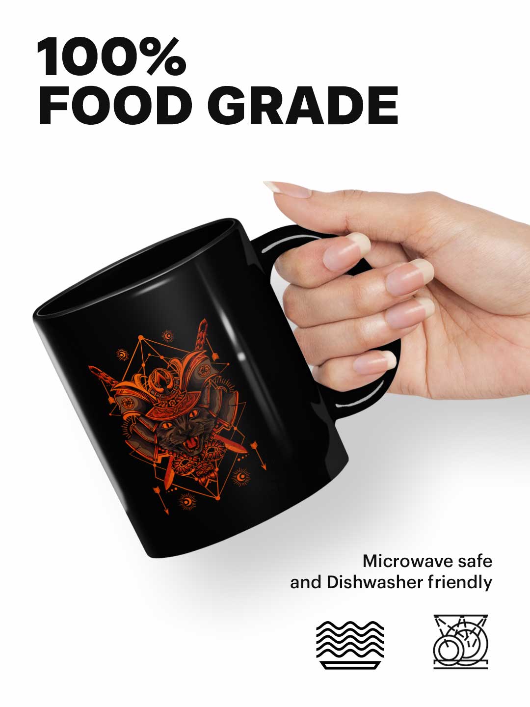 Samurai Cat - Coffee Mug