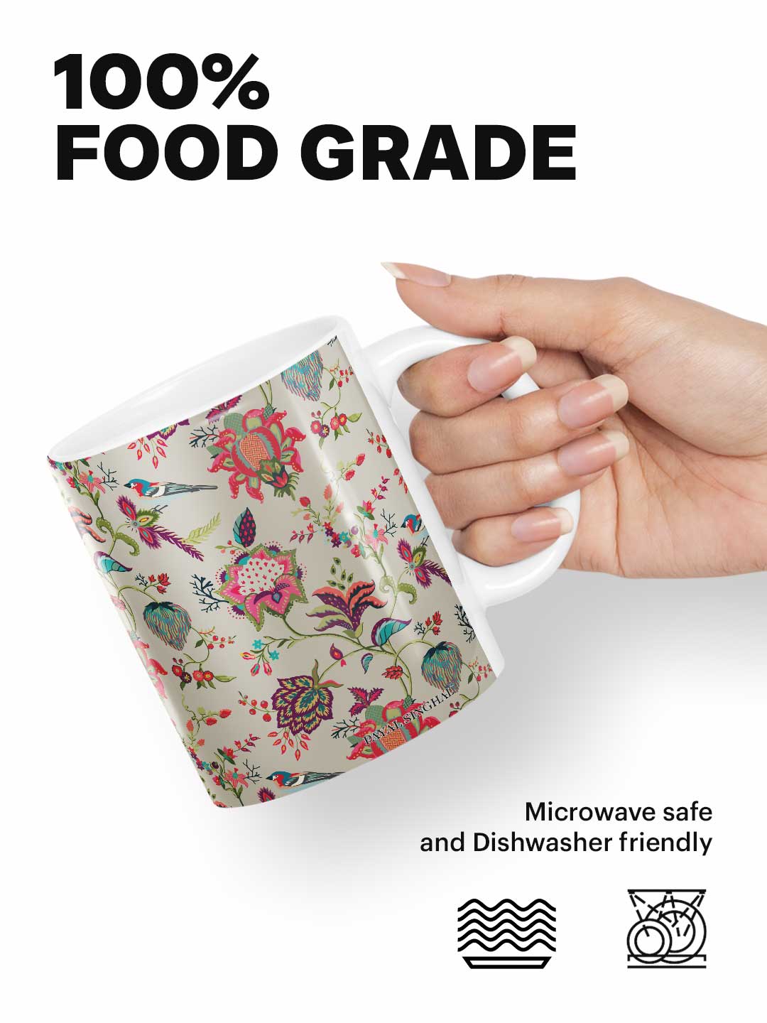 Payal Singhal Chidiya Beige - Coffee Mug