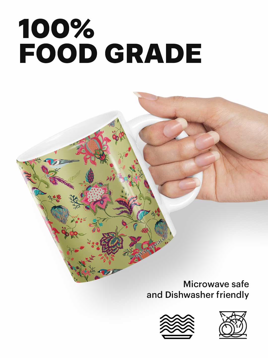 Payal Singhal Chidiya Olive - Coffee Mug