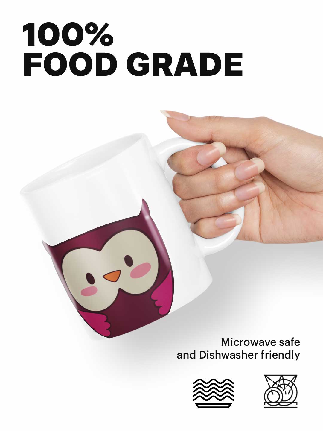 Purple Owl - Coffee Mug