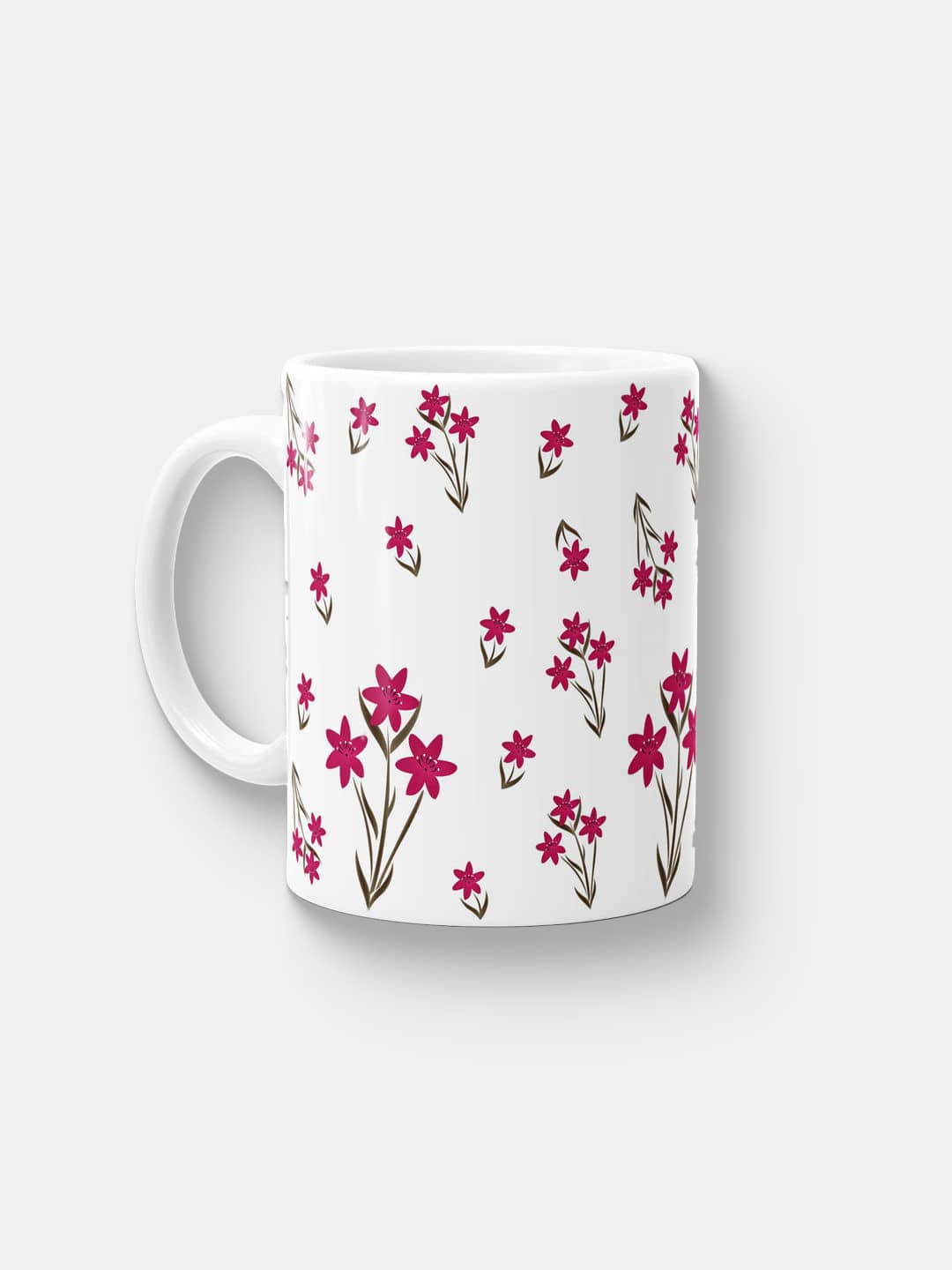 SK Zephyr Pink Lily - Coffee Mug Ceramic 325 ml White