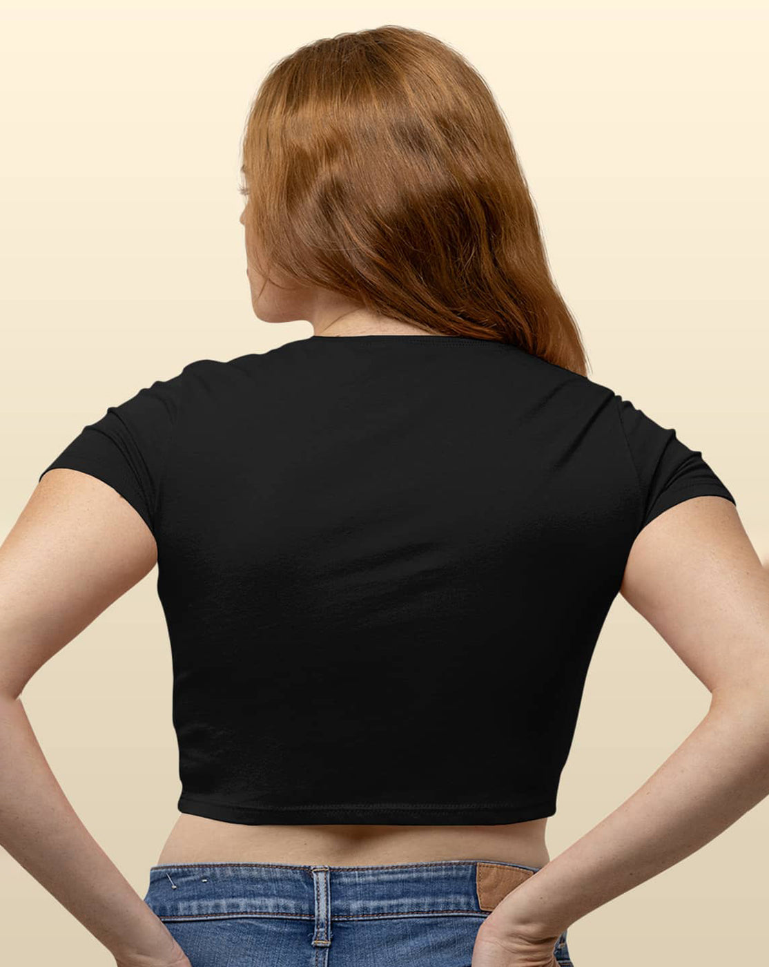 Mickey Silhouette Stroke - Womens Crop Top Black XXL