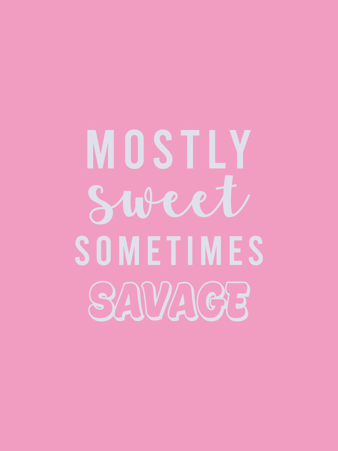 Sweet and Savage - Womens Crop Top Baby Pink Small